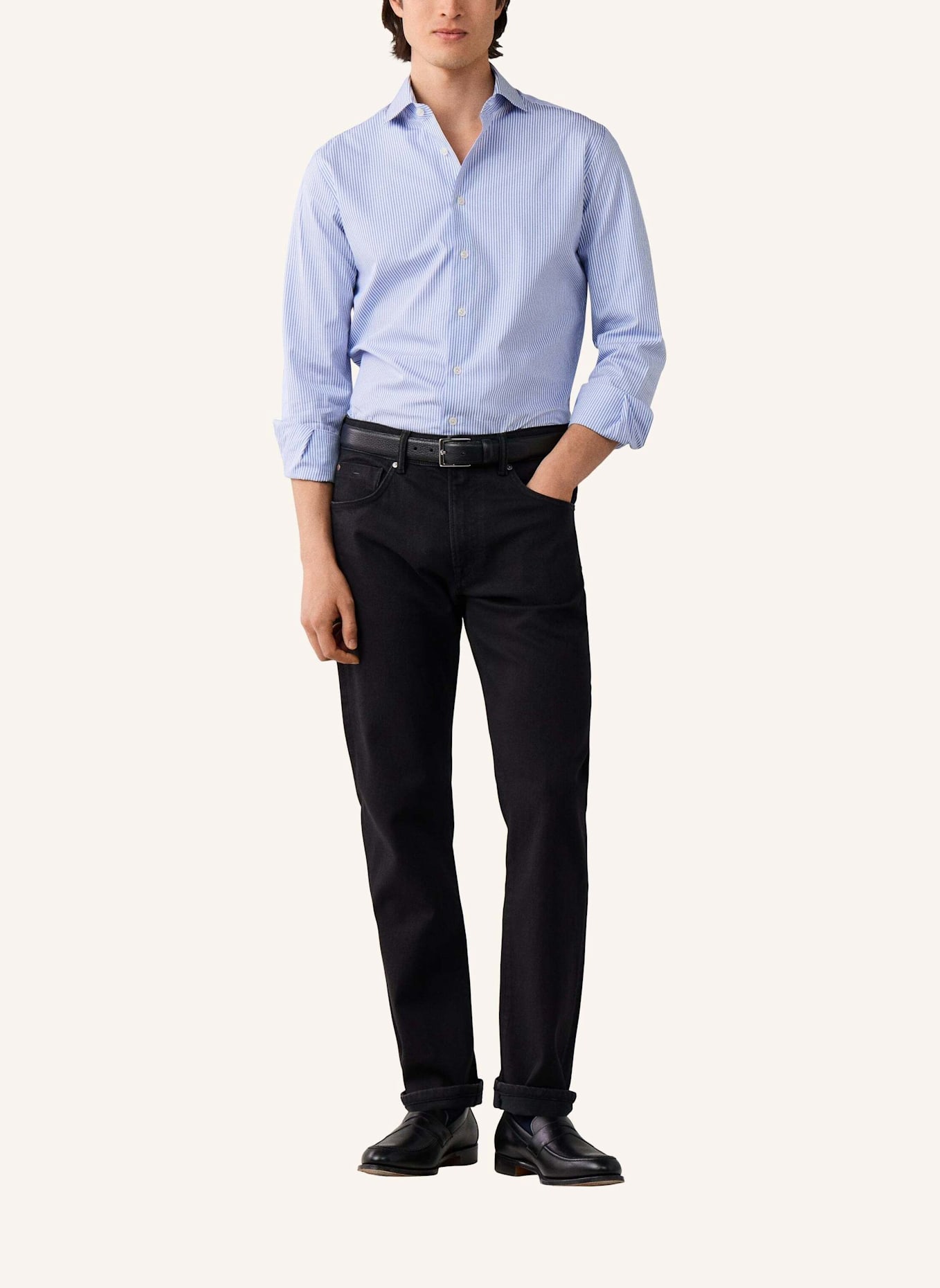 HACKETT LONDON Jeans Overall BLACK DENIM: SCHWARZ
