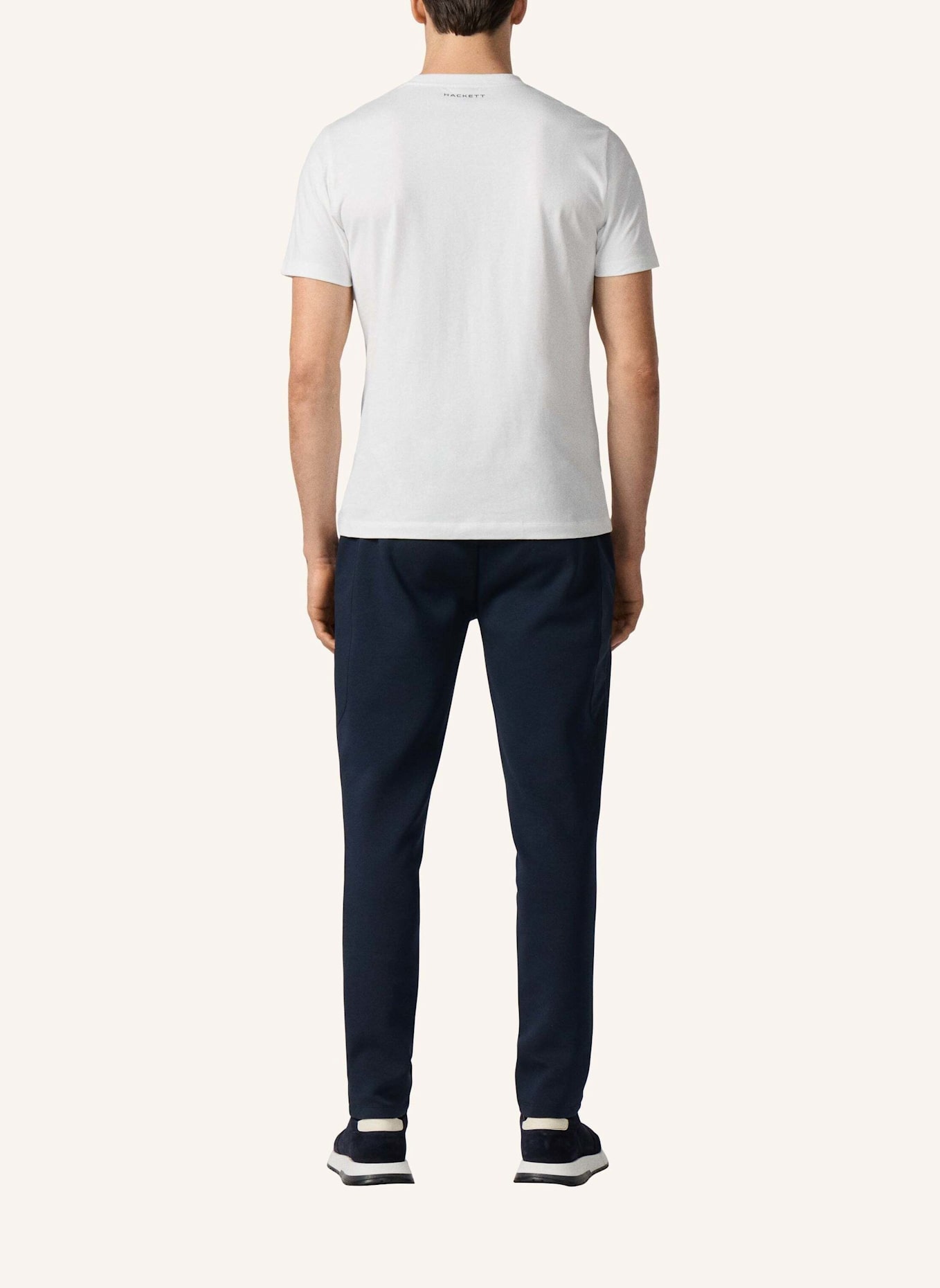 HACKETT LONDON T-Shirt HS SCRIPT TEE: WEISS