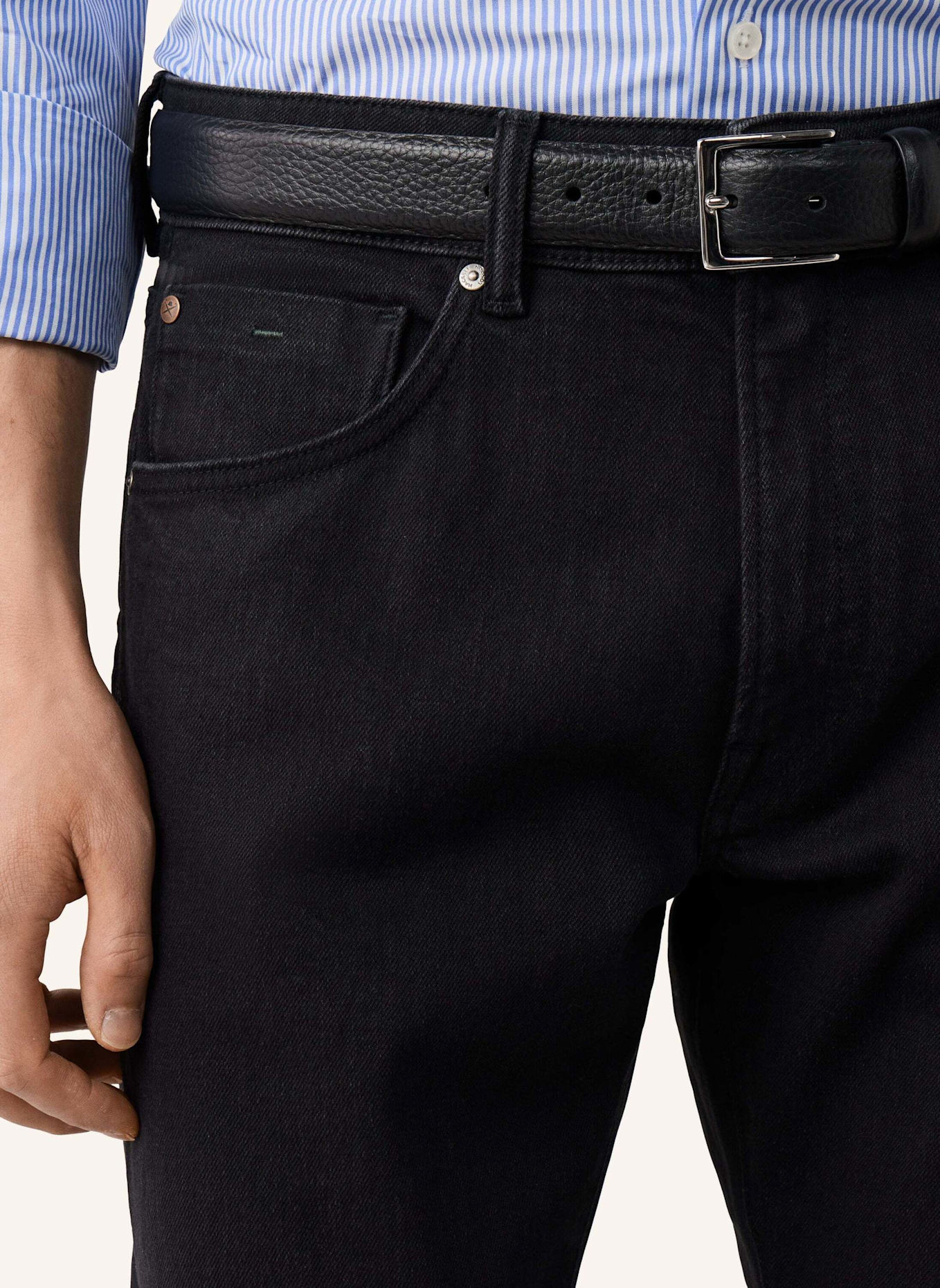 HACKETT LONDON Jeans Overall BLACK DENIM: SCHWARZ