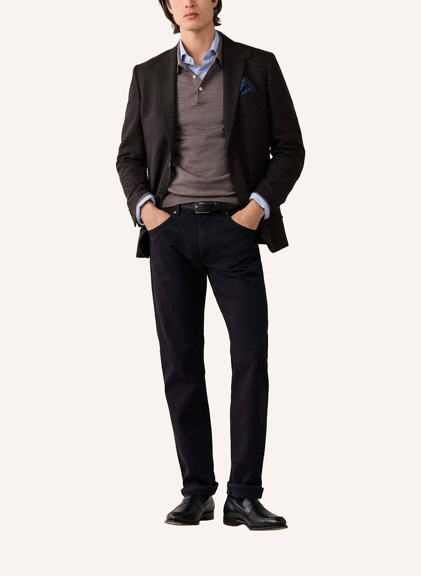 HACKETT LONDON Jeans Overall BLACK DENIM: SCHWARZ
