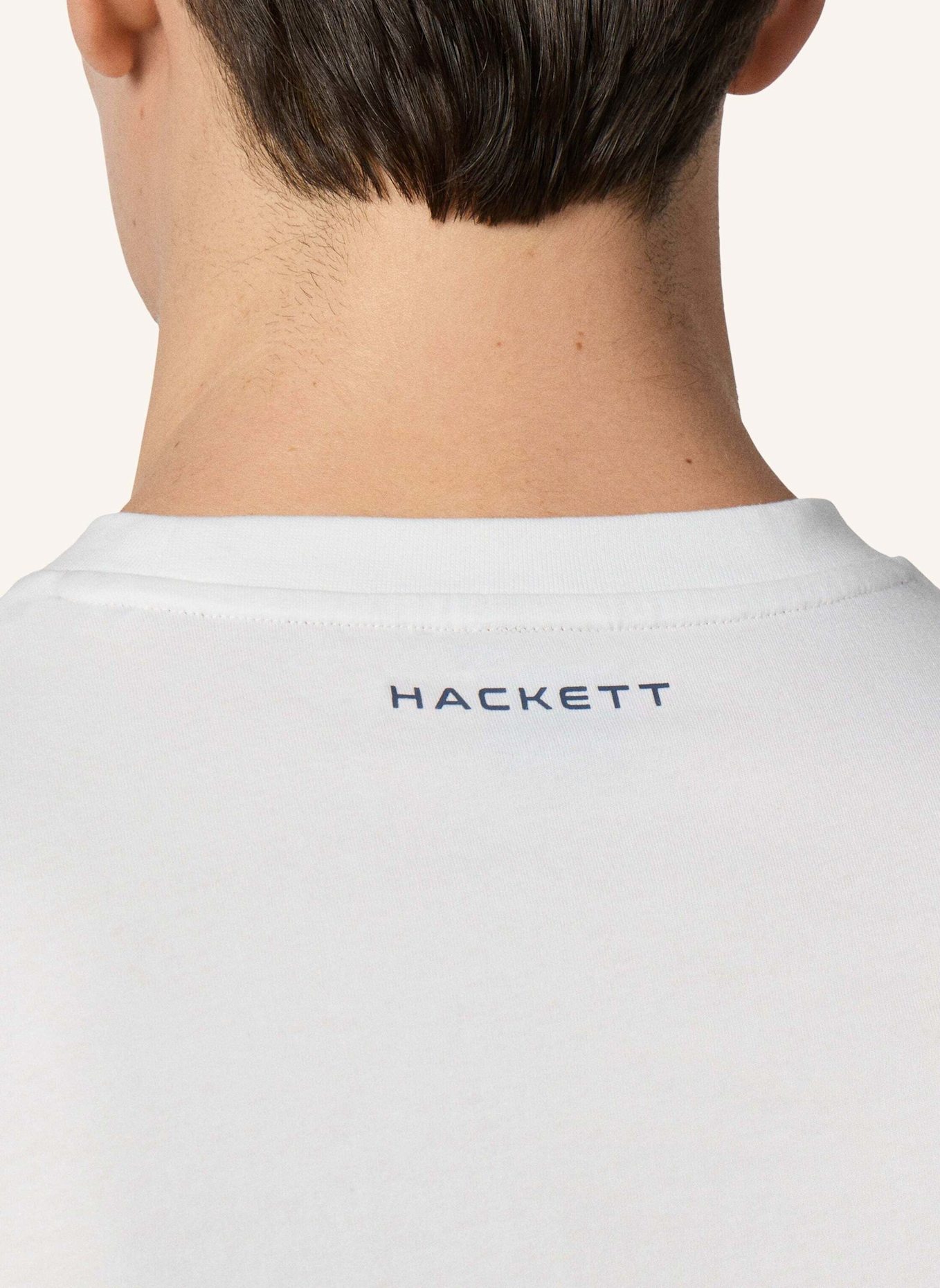 HACKETT LONDON T-Shirt HS SCRIPT TEE: WEISS