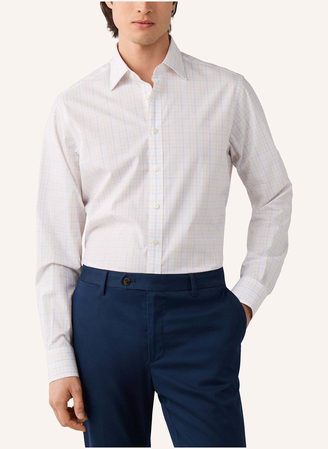 HACKETT LONDON Freizeithemd TATTERSALL CHECK: ORANGE
