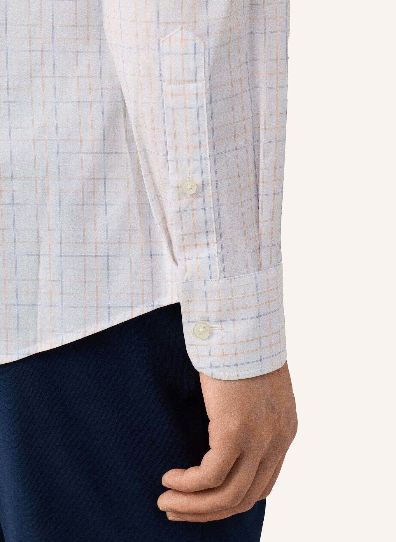 HACKETT LONDON Freizeithemd TATTERSALL CHECK: ORANGE