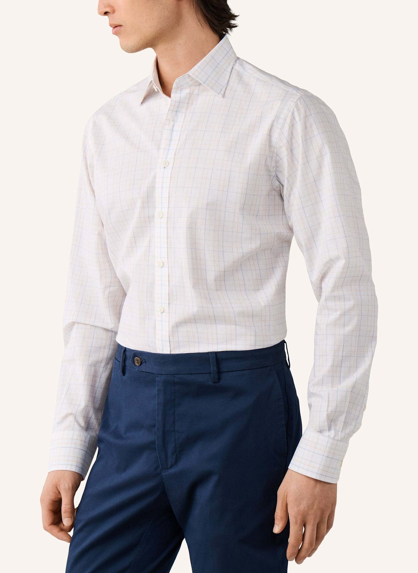HACKETT LONDON Freizeithemd TATTERSALL CHECK: ORANGE