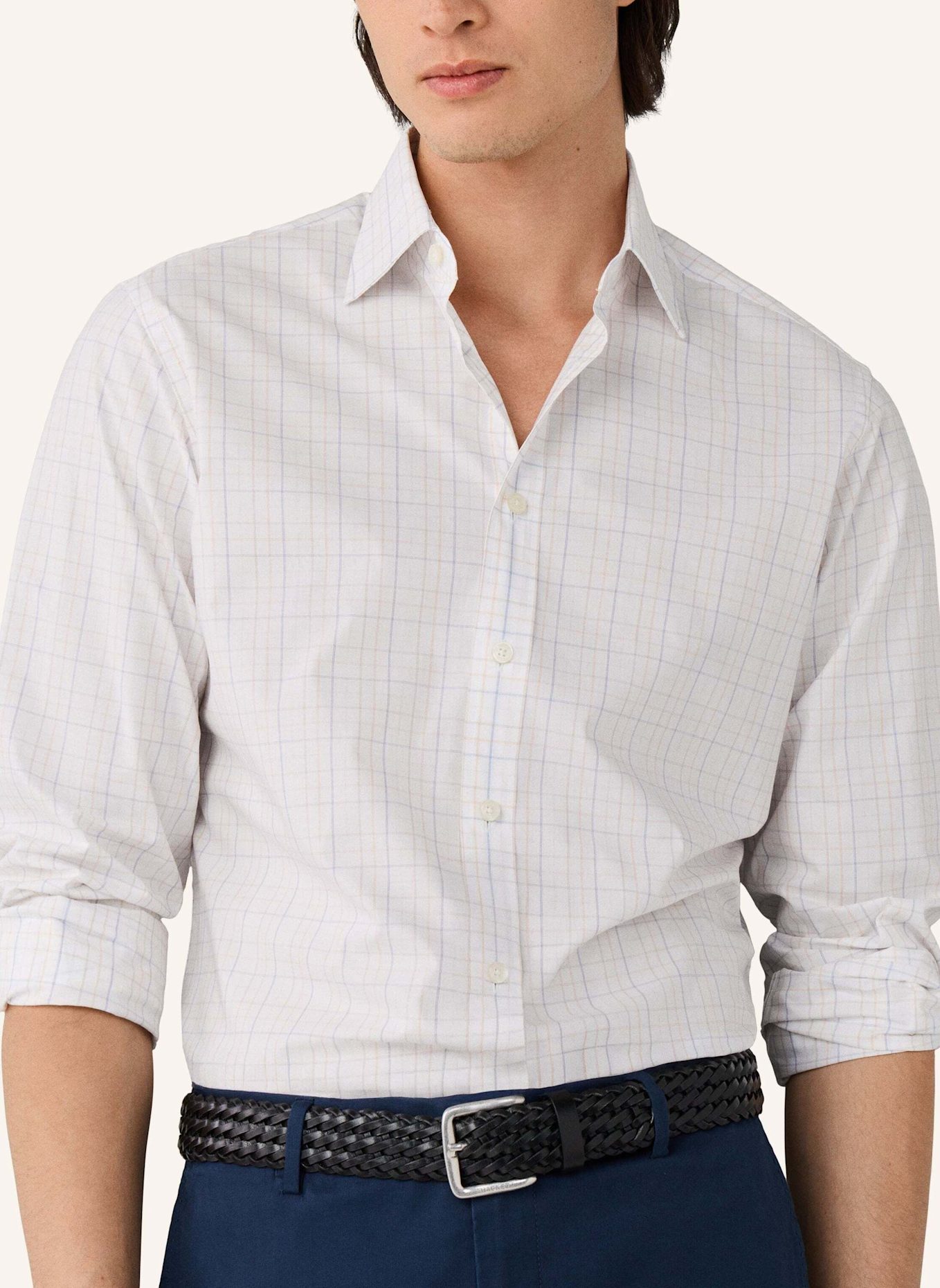 HACKETT LONDON Freizeithemd TATTERSALL CHECK: ORANGE