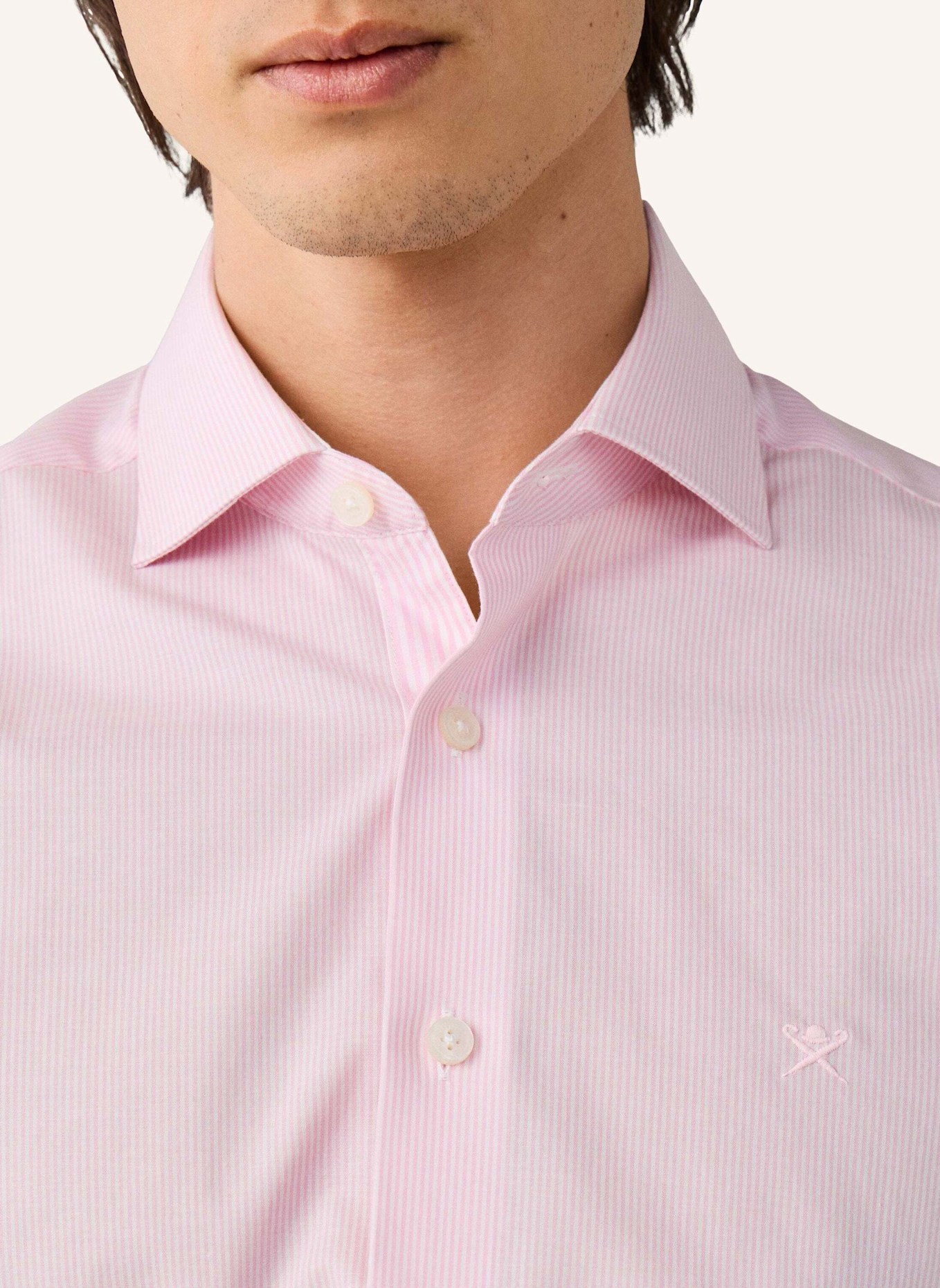HACKETT LONDON Freizeithemd BI STRETCH BENGAL: ROSA