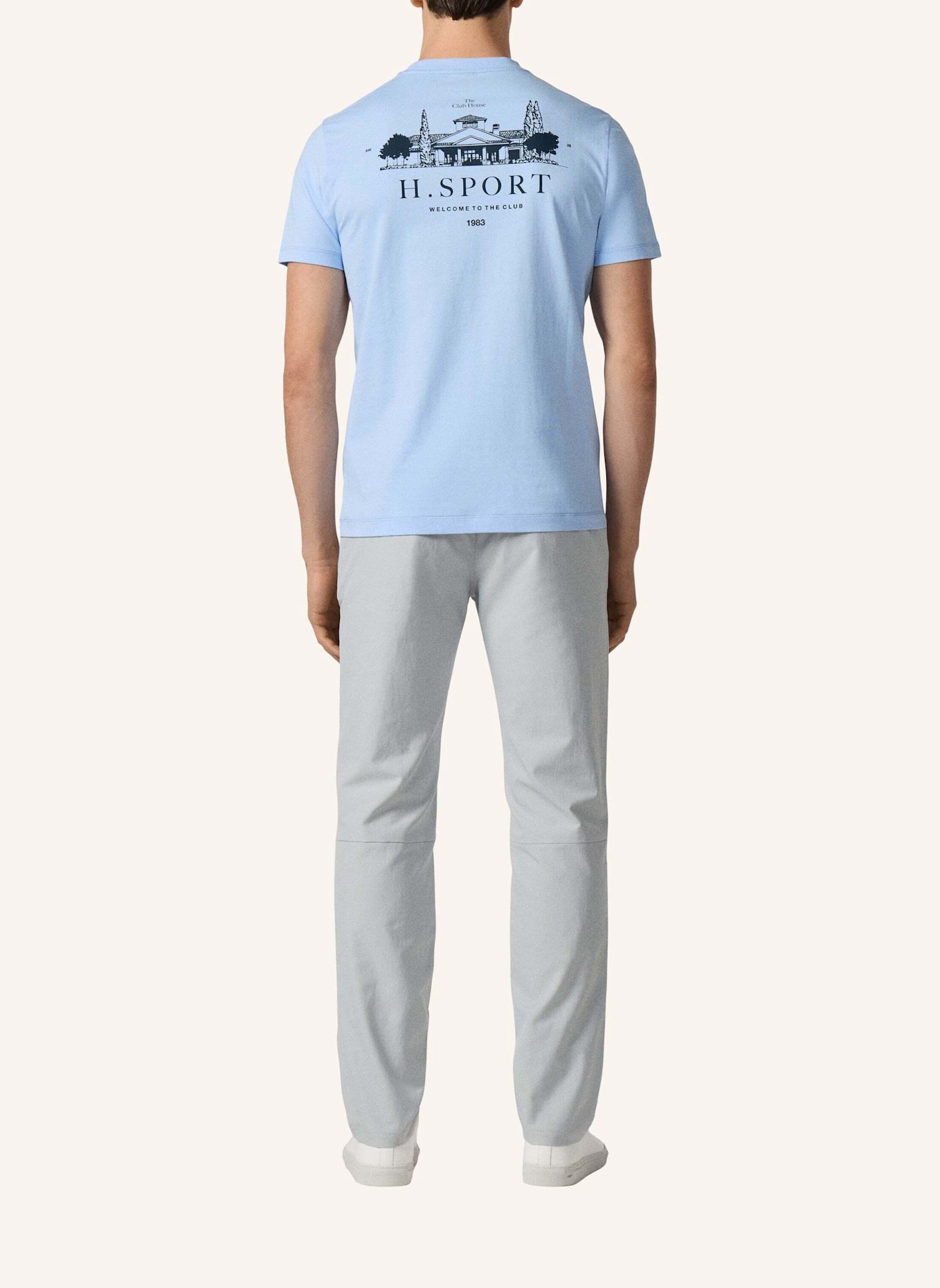 HACKETT LONDON T-Shirt HS CLUB HOUSE TEE: BLAU