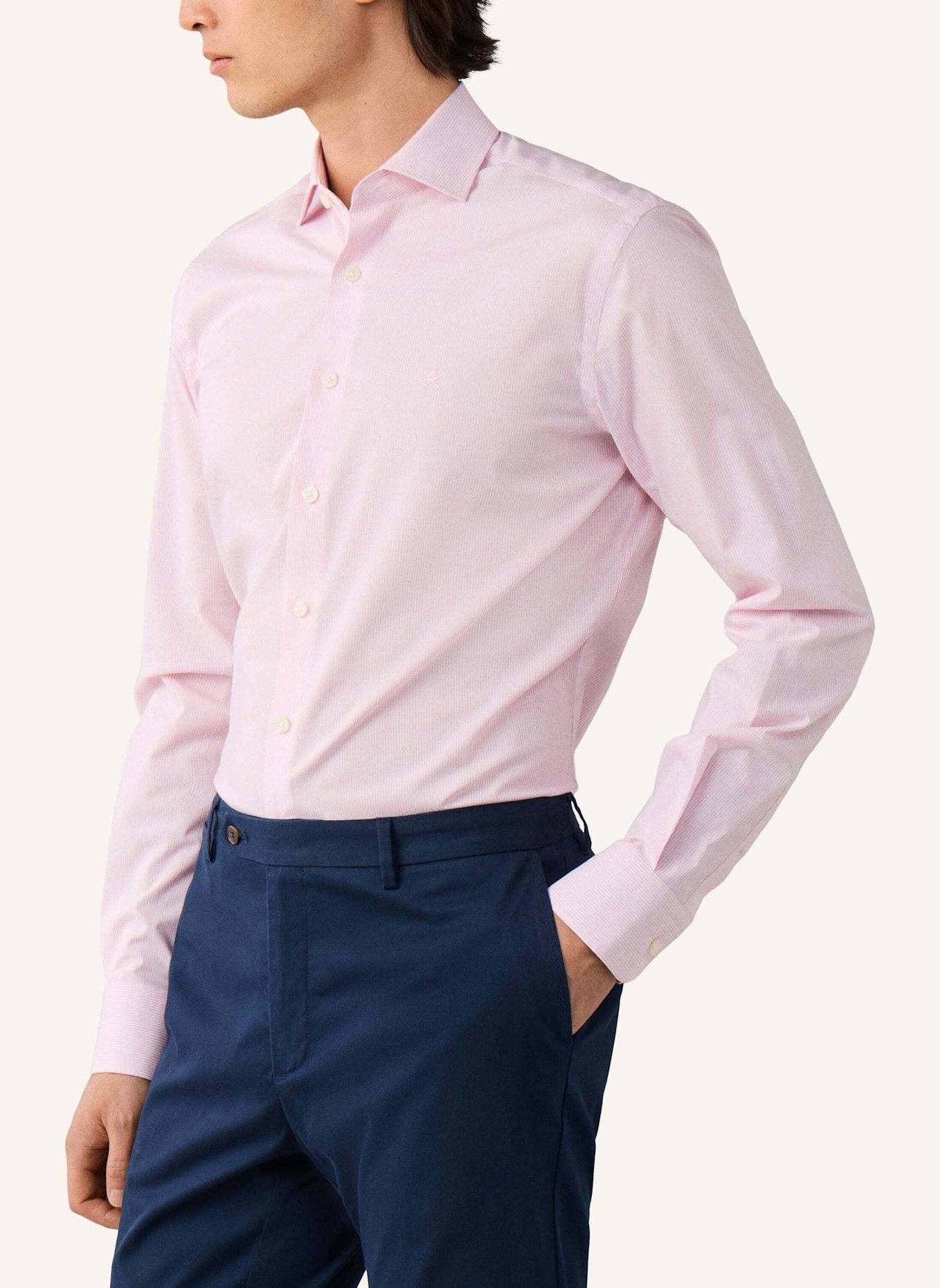 HACKETT LONDON Freizeithemd BI STRETCH BENGAL: ROSA
