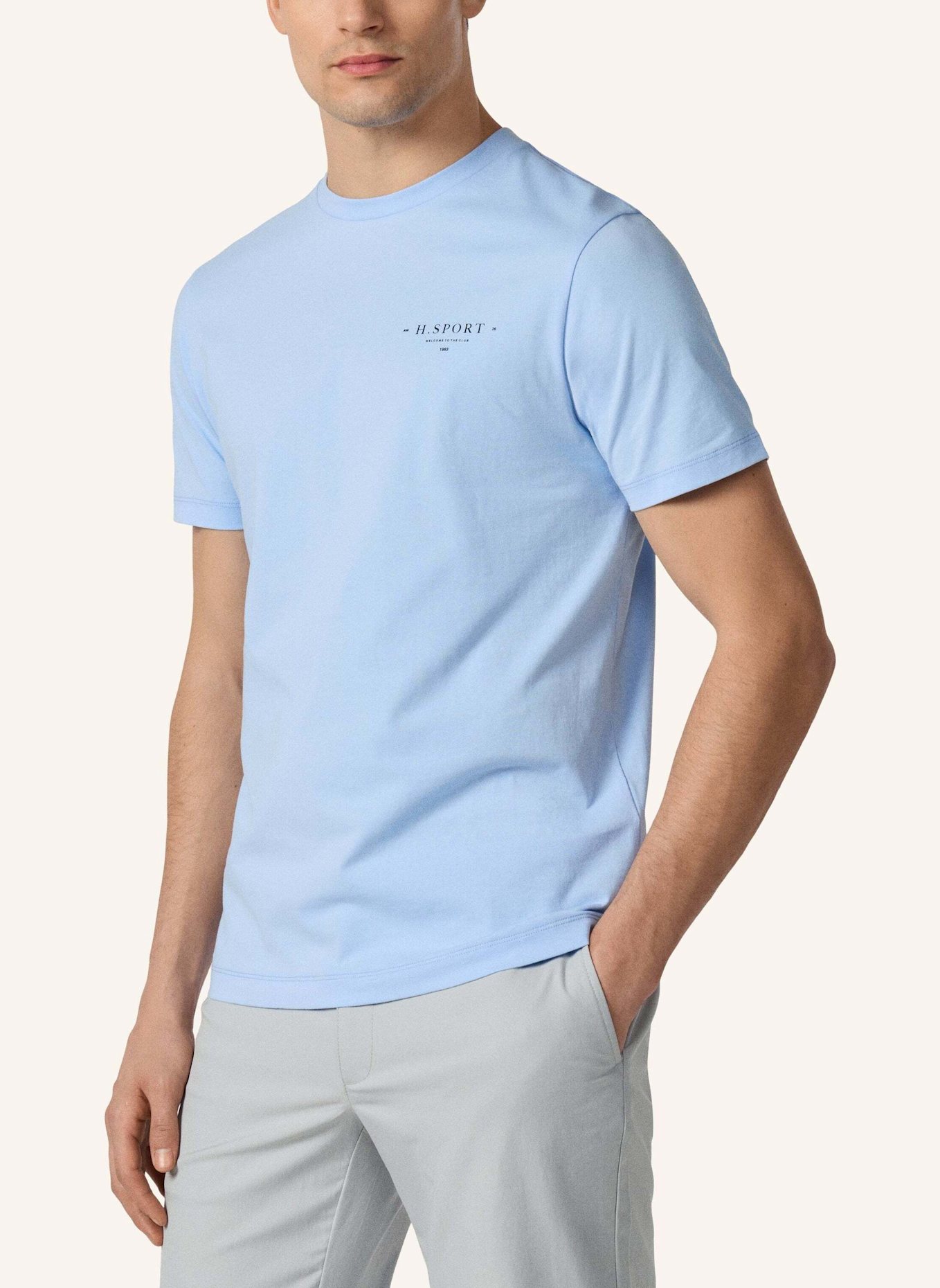 HACKETT LONDON T-Shirt HS CLUB HOUSE TEE: BLAU