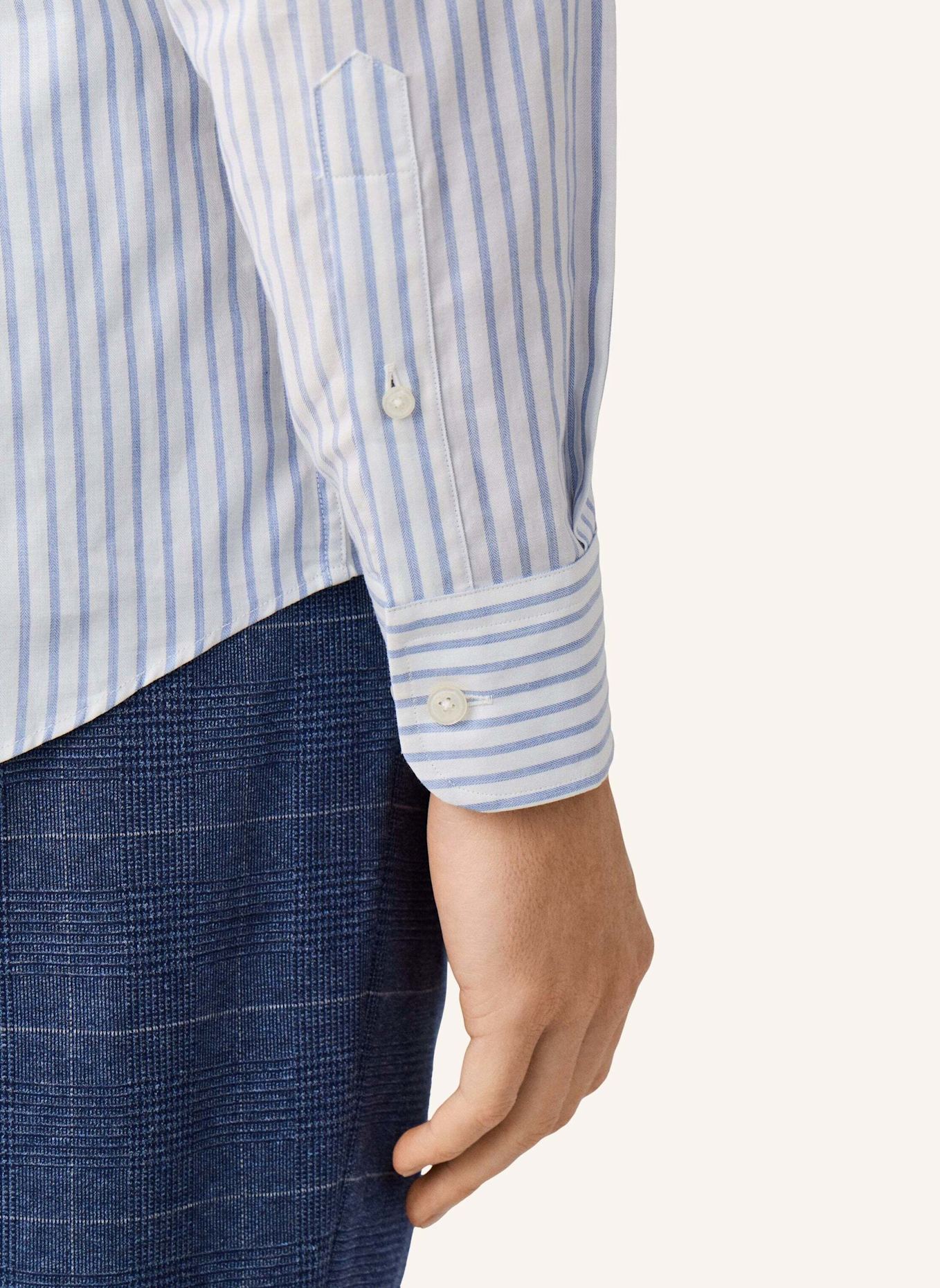 HACKETT LONDON Freizeithemd WIDE STRIPE: HELLBLAU