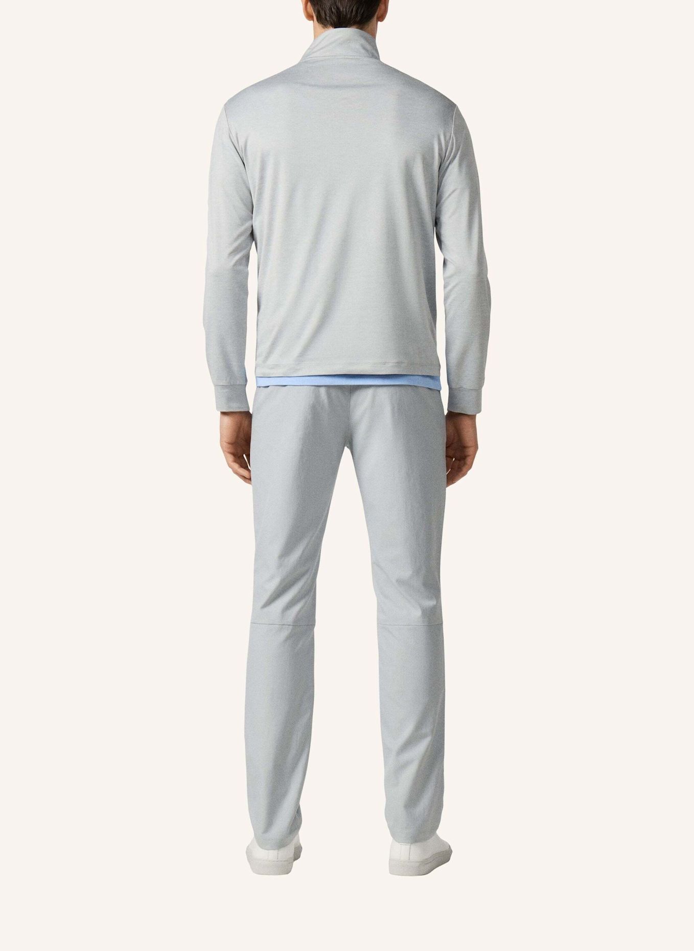 HACKETT LONDON Poloshirt HS STRIKE QTR ZIP: GRAU