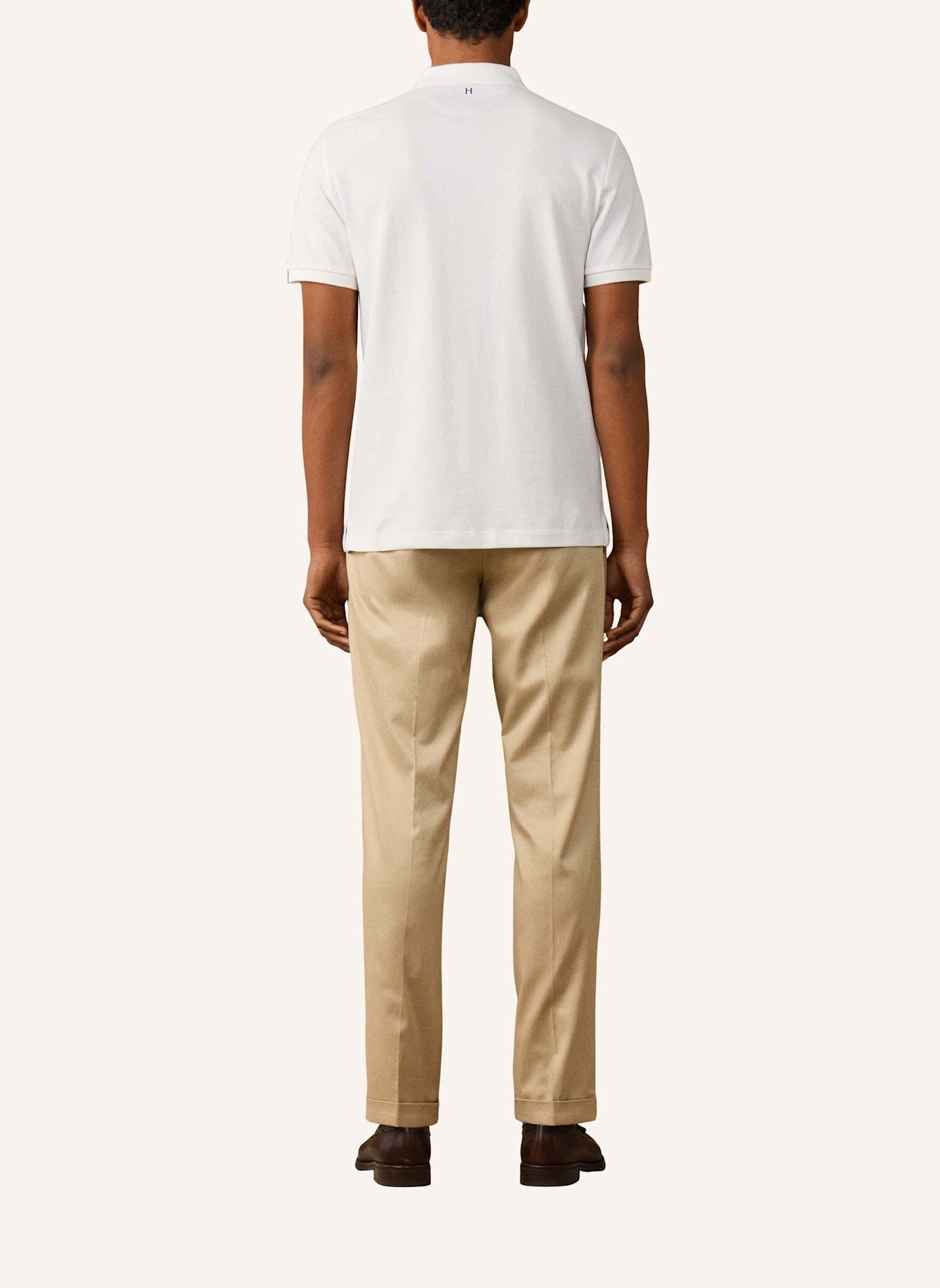 HACKETT LONDON Poloshirt HERITAGE H PANEL: CREME