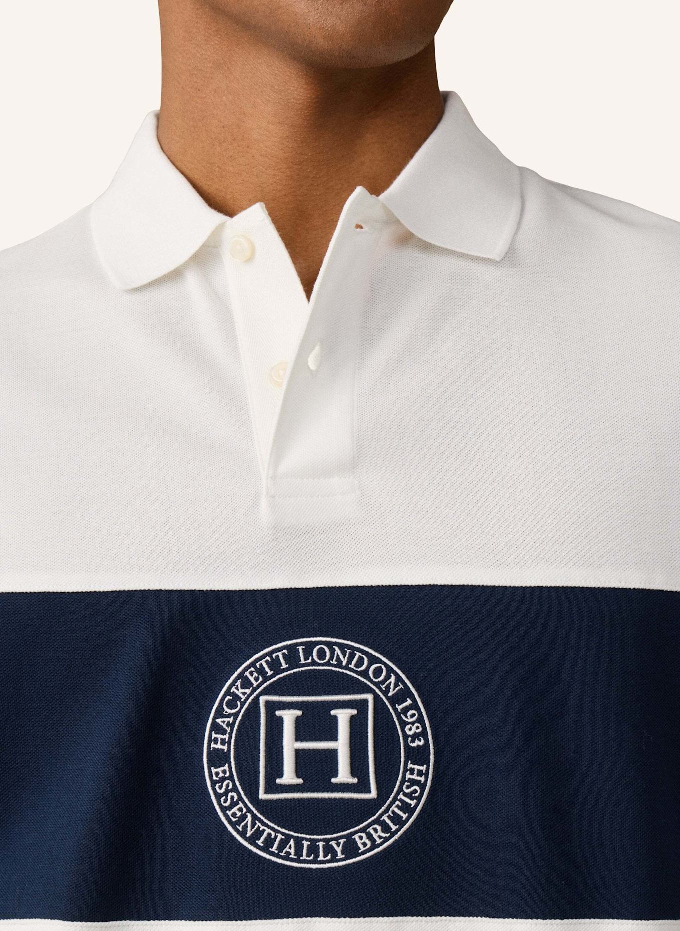 HACKETT LONDON Poloshirt HERITAGE H PANEL: CREME