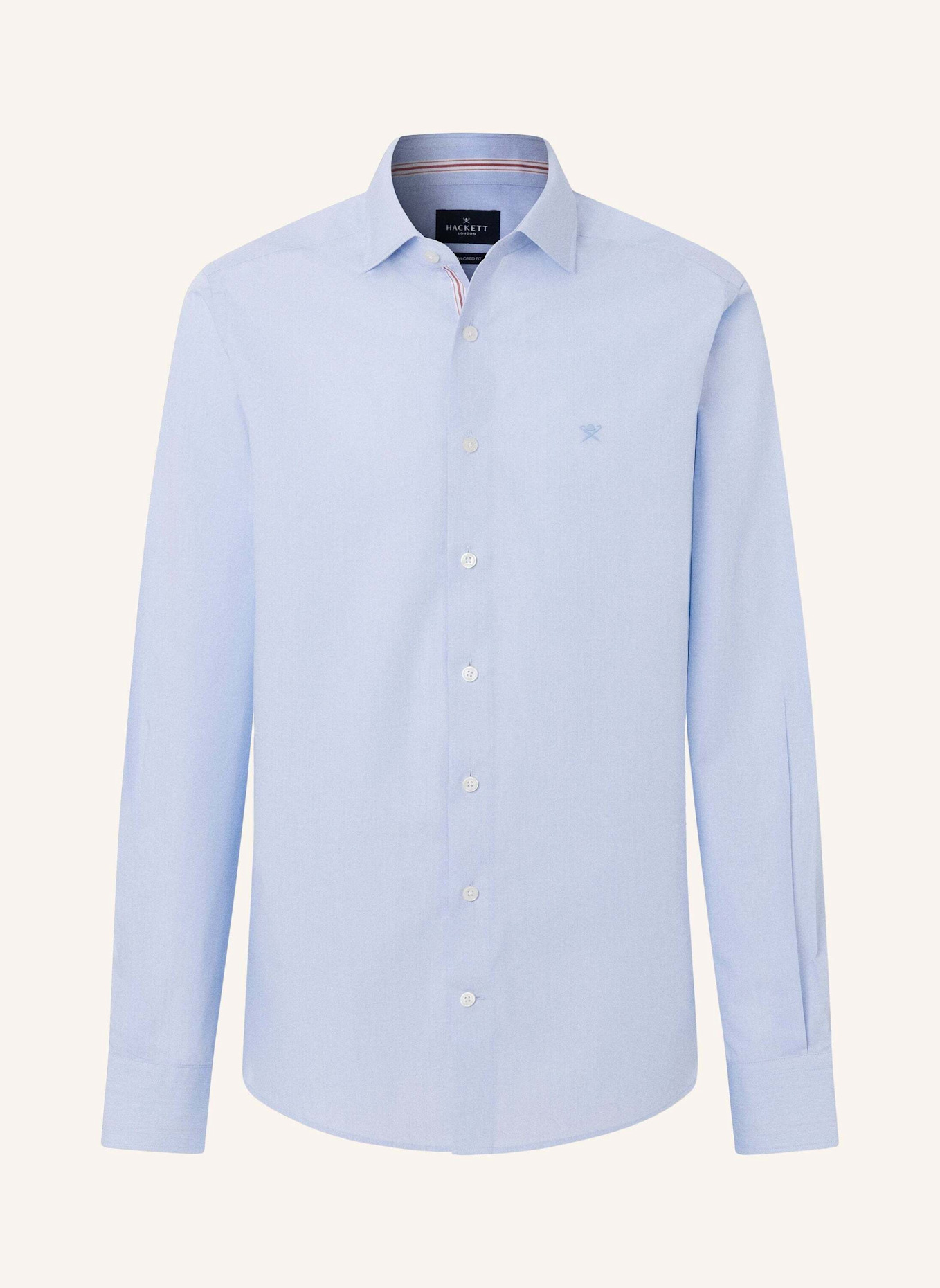 HACKETT LONDON Freizeithemd HAIRLINE ENG STRIPE: HELLBLAU