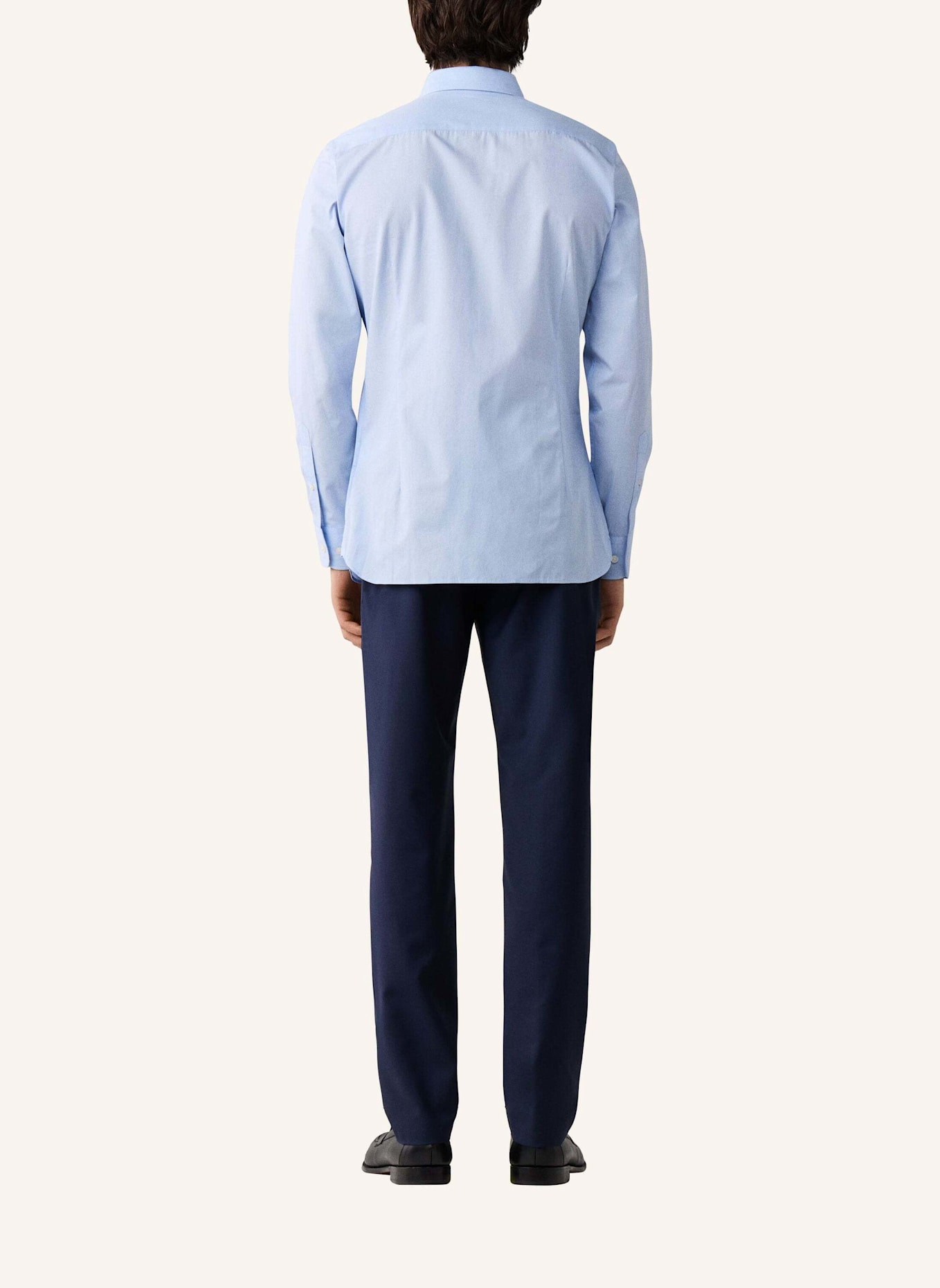HACKETT LONDON Freizeithemd HAIRLINE ENG STRIPE: HELLBLAU