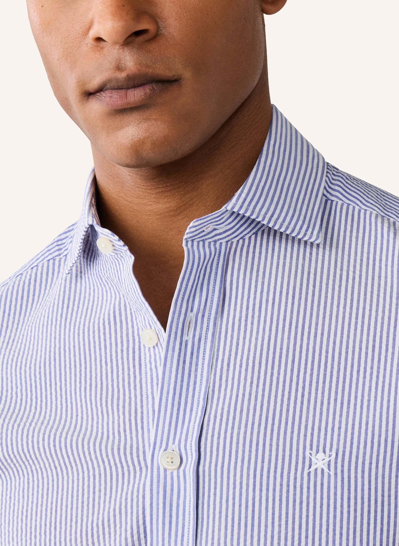 HACKETT LONDON Freizeithemd SEERSUCKER BENGAL STR: BLAU