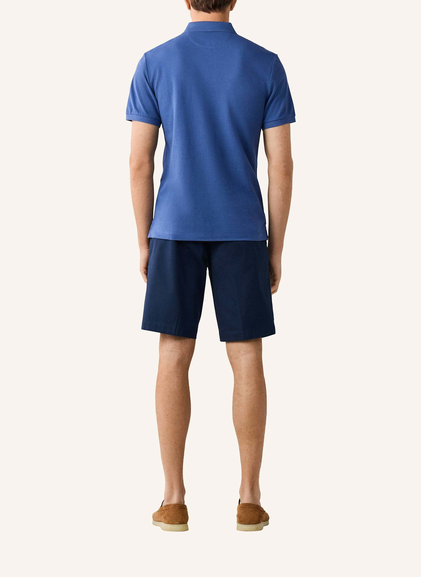 HACKETT LONDON Poloshirt SLIM FIT LOGO: BLAU