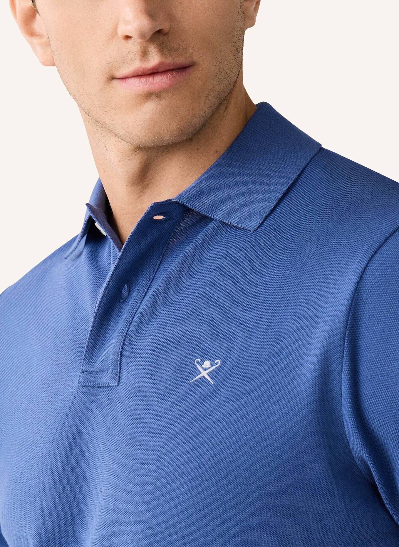 HACKETT LONDON Poloshirt SLIM FIT LOGO: BLAU