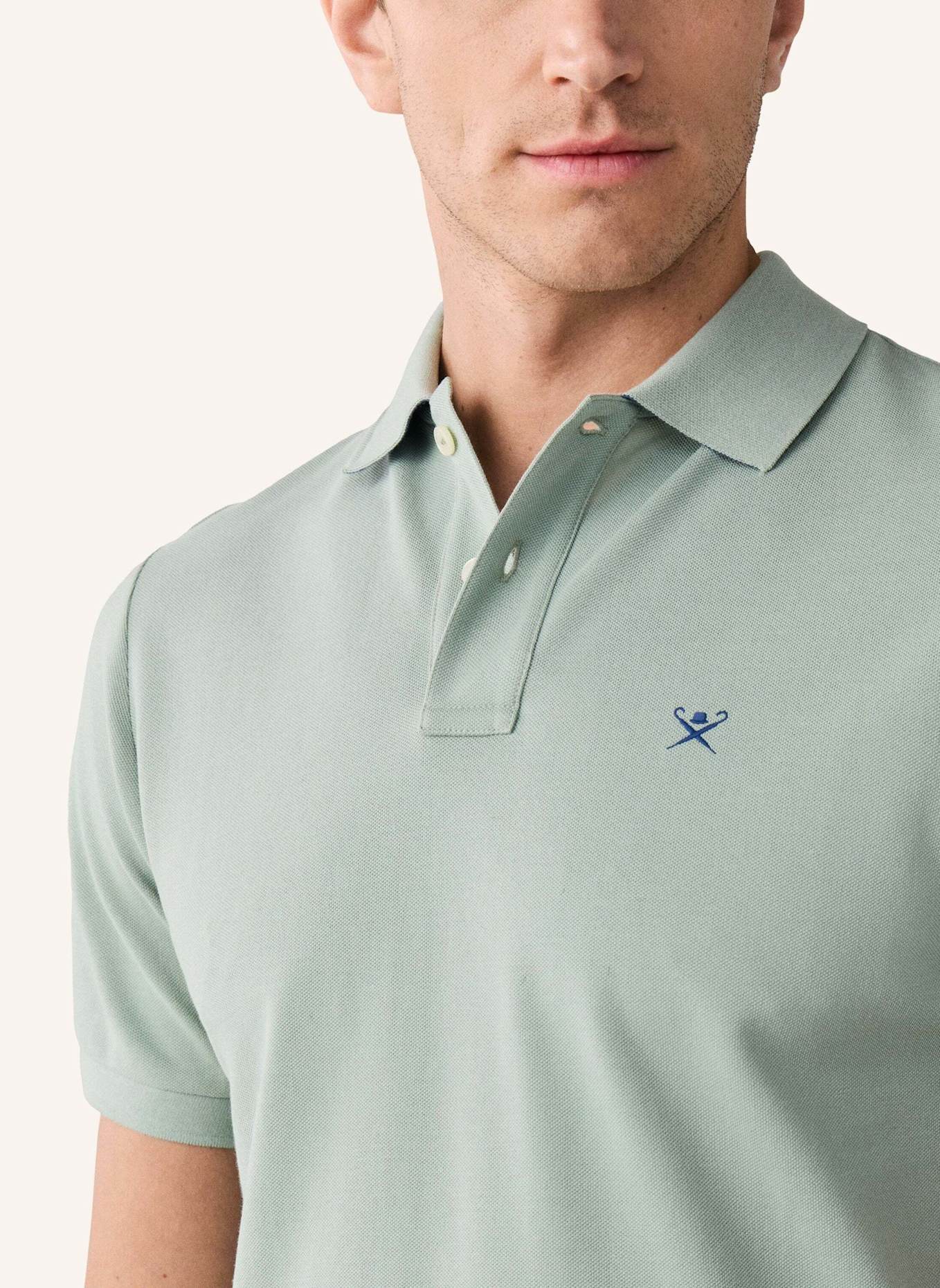 HACKETT LONDON Poloshirt SLIM FIT LOGO: GRÜN