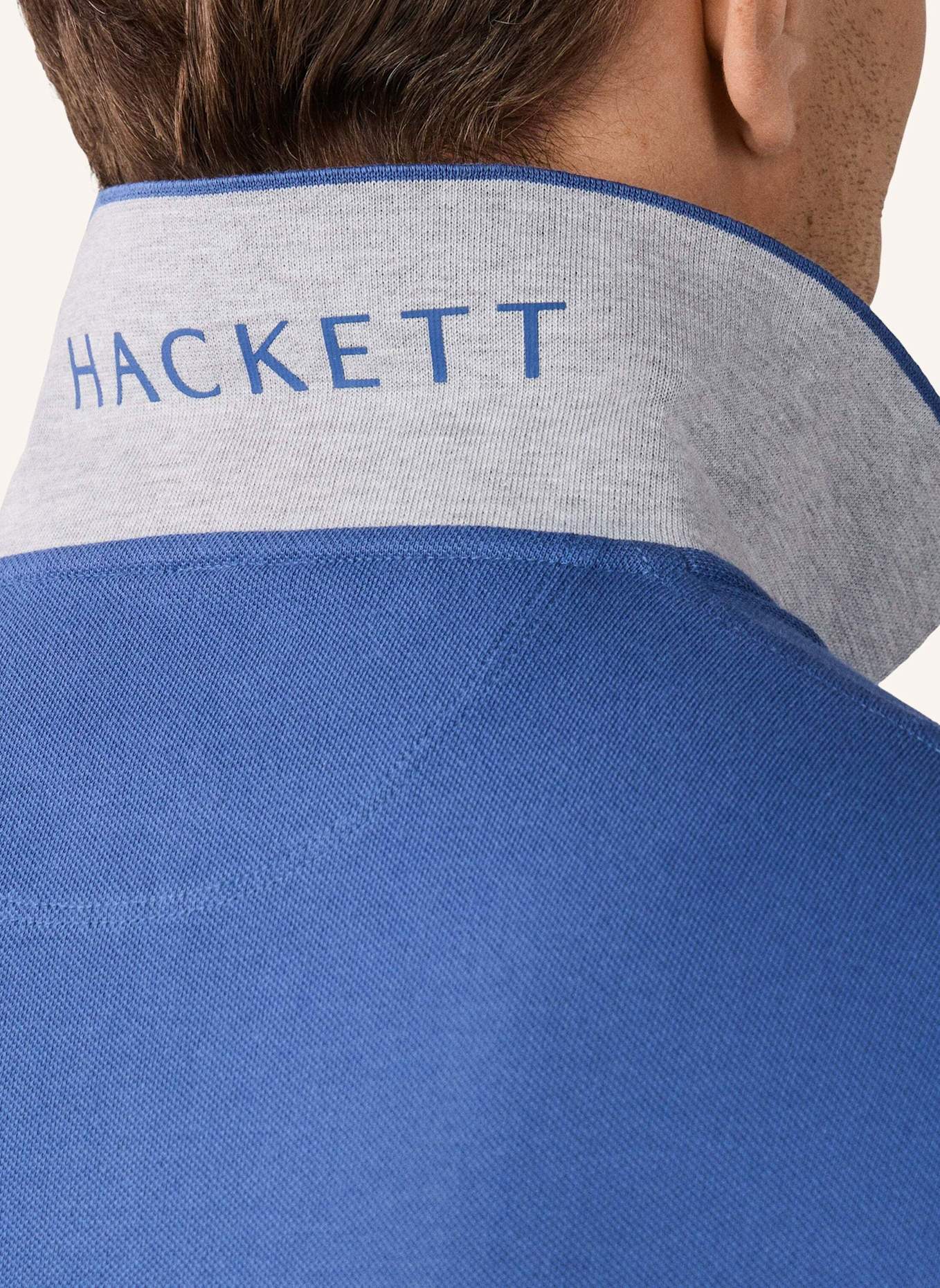 HACKETT LONDON Poloshirt SLIM FIT LOGO: BLAU
