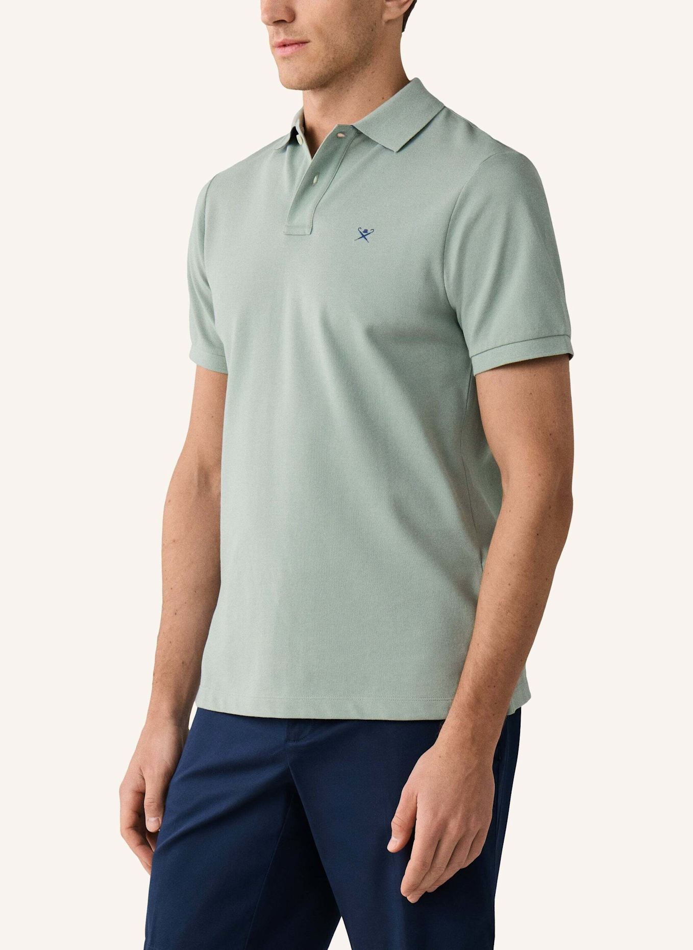 HACKETT LONDON Poloshirt SLIM FIT LOGO: GRÜN