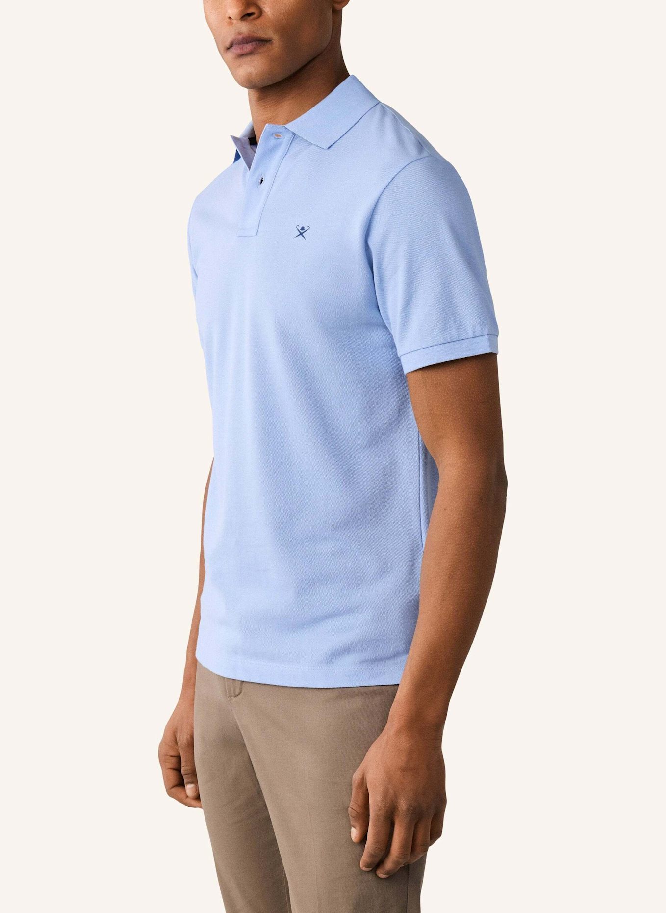 HACKETT LONDON Poloshirt SLIM FIT LOGO: BLAU