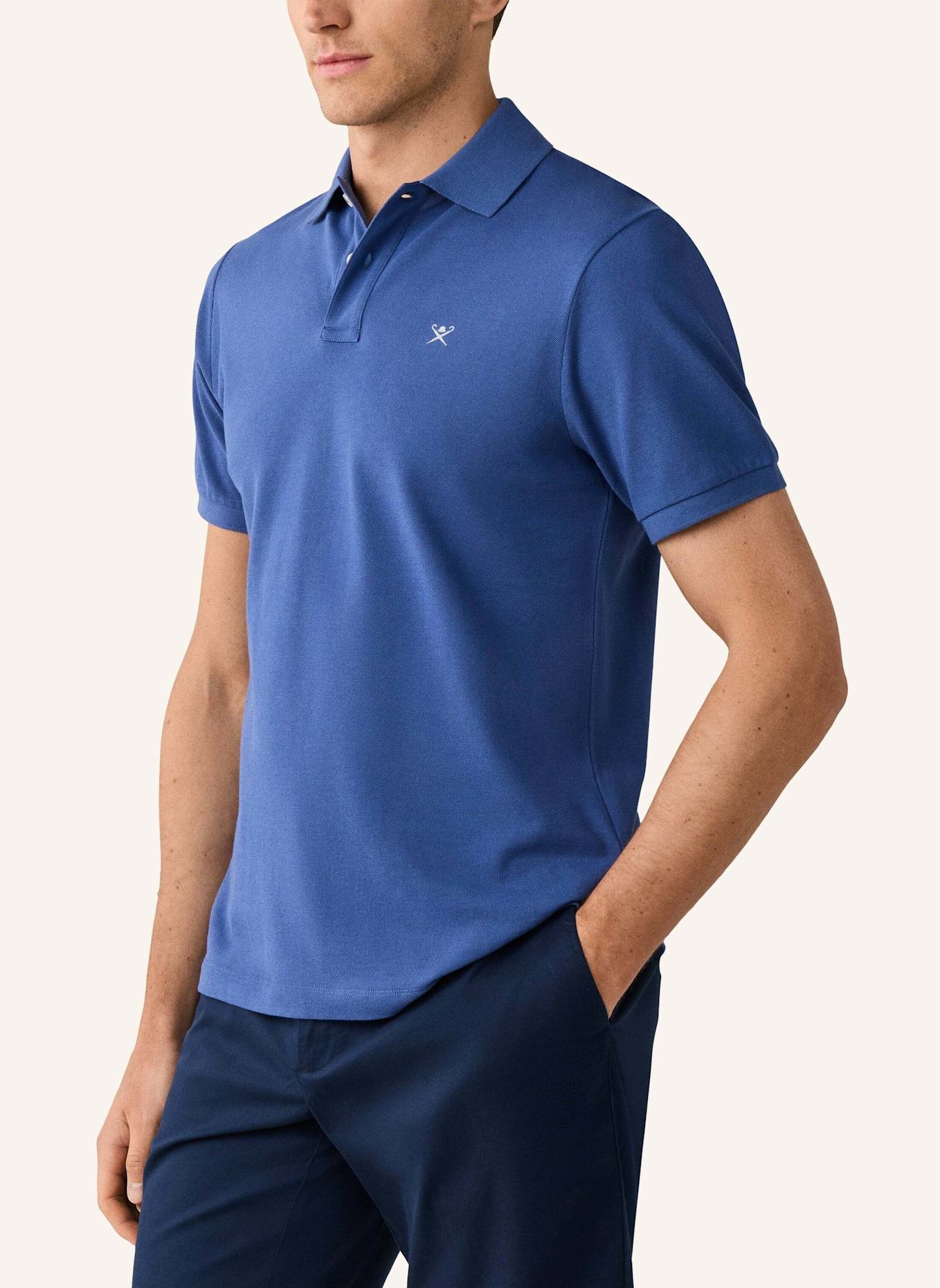 HACKETT LONDON Poloshirt SLIM FIT LOGO: BLAU
