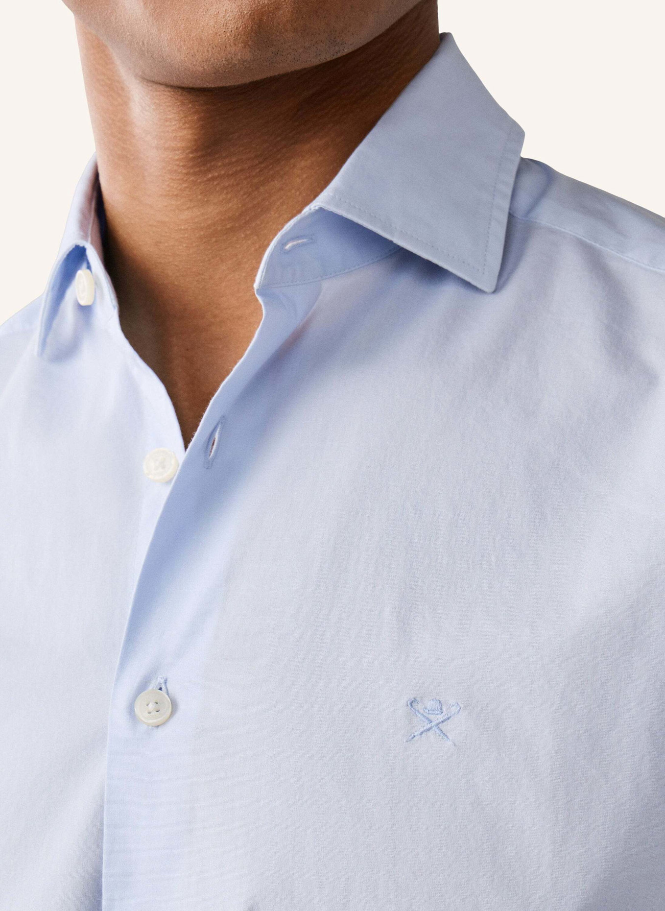 HACKETT LONDON Freizeithemd ESS STRETCH POP: HELLBLAU