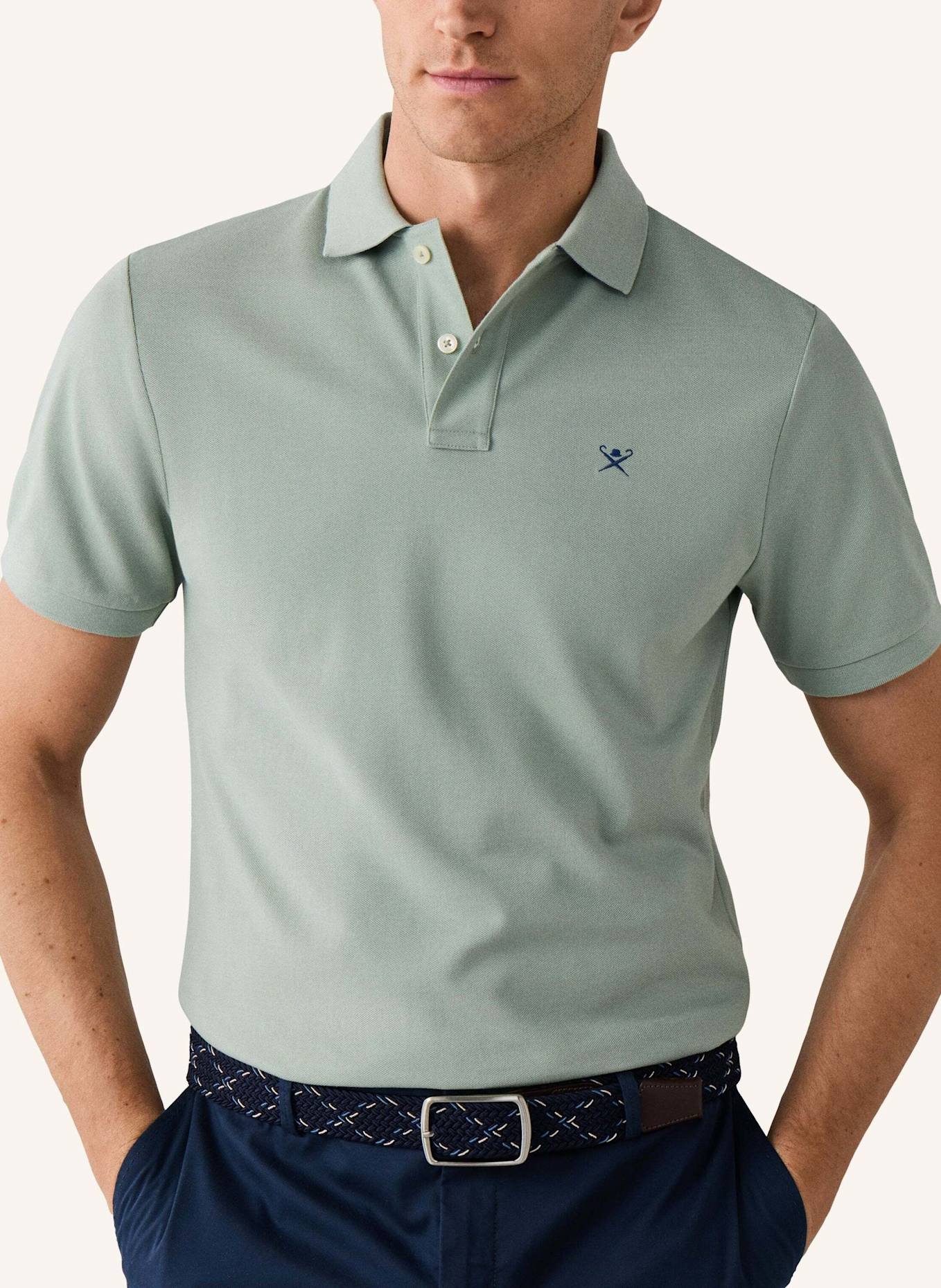 HACKETT LONDON Poloshirt SLIM FIT LOGO: GRÜN