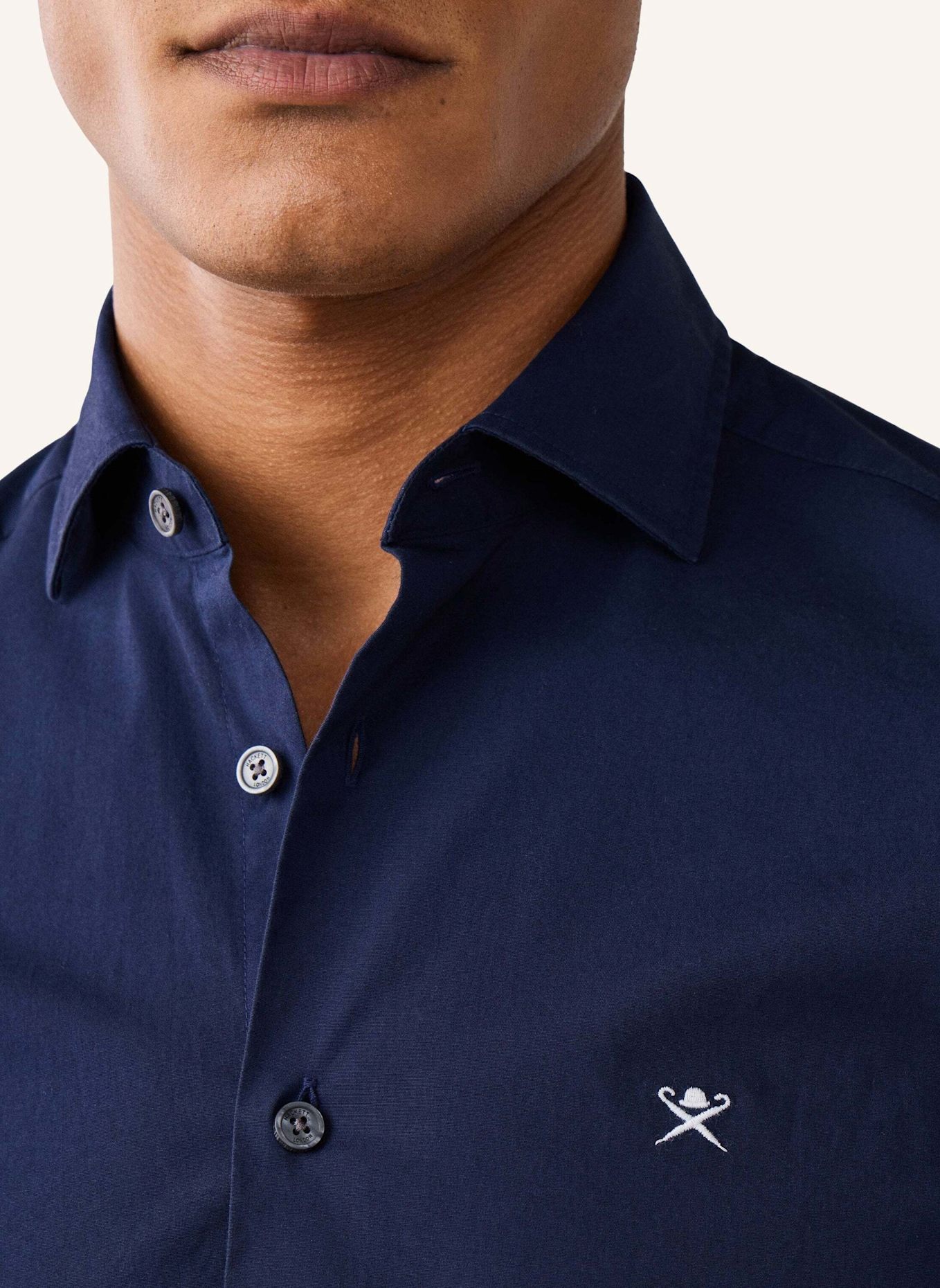 HACKETT LONDON Freizeithemd ESS STRETCH POP: BLAU