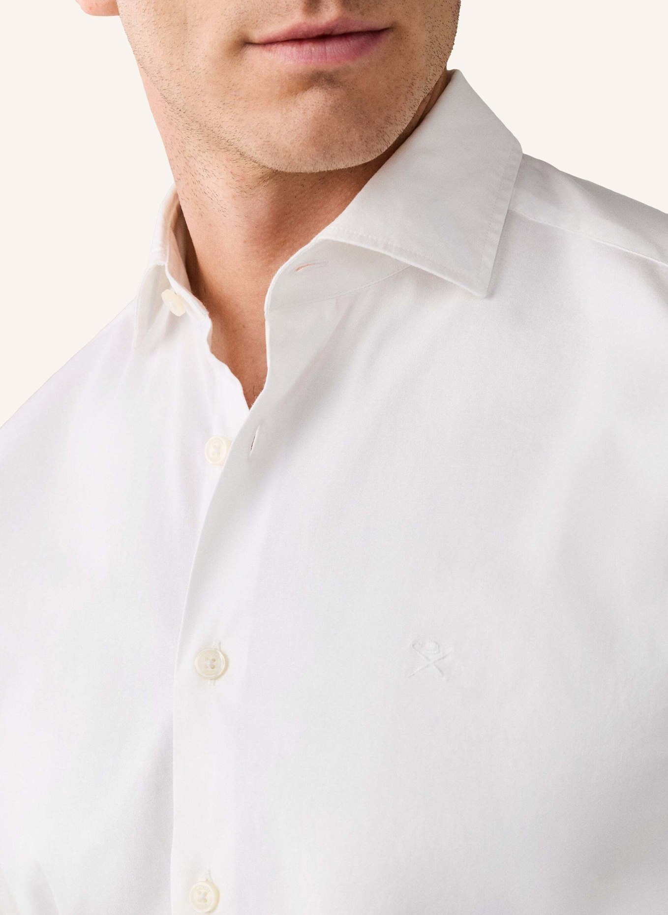 HACKETT LONDON Freizeithemd ESS STRETCH POP: WEISS