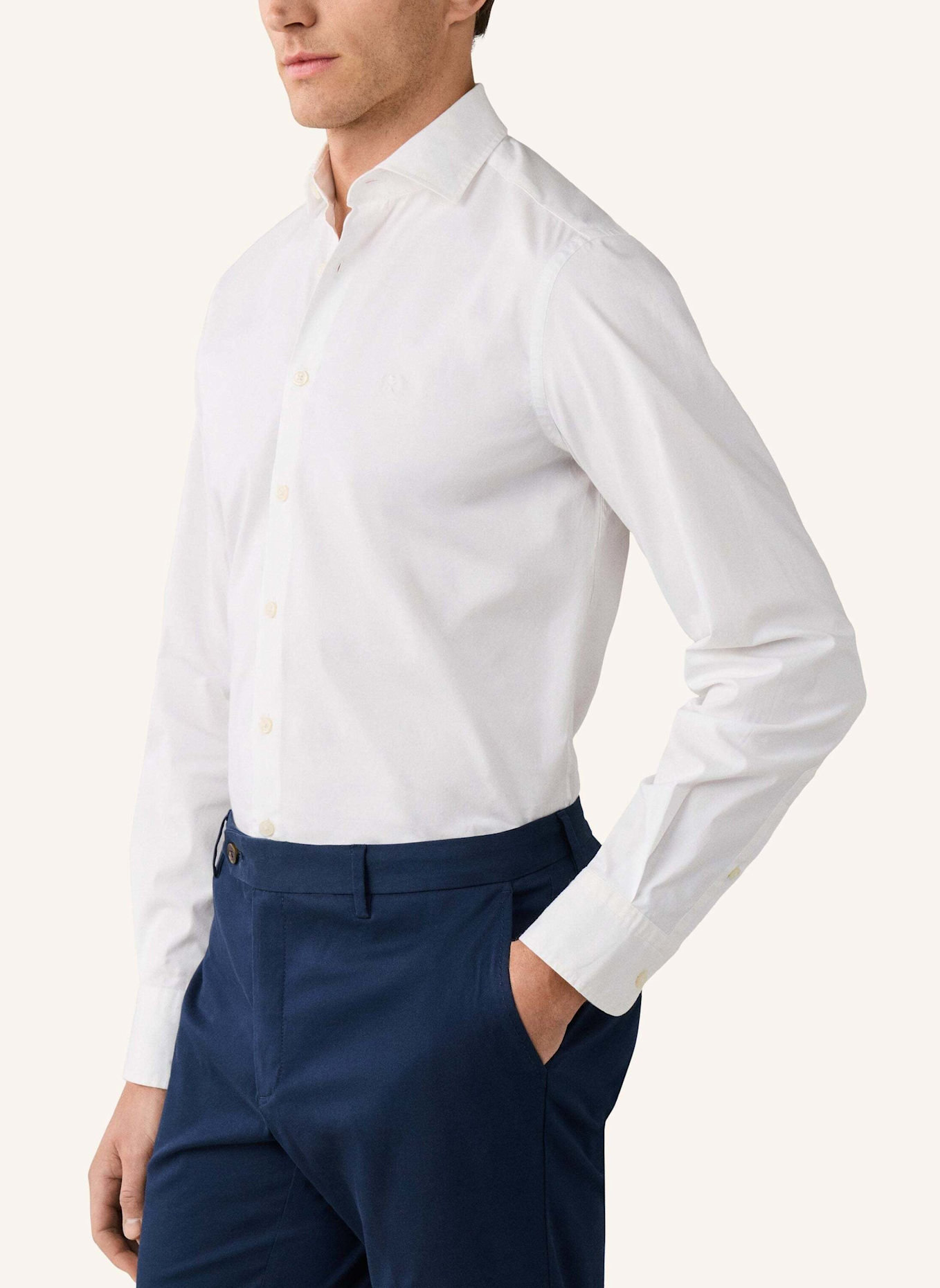 HACKETT LONDON Freizeithemd ESS STRETCH POP: WEISS