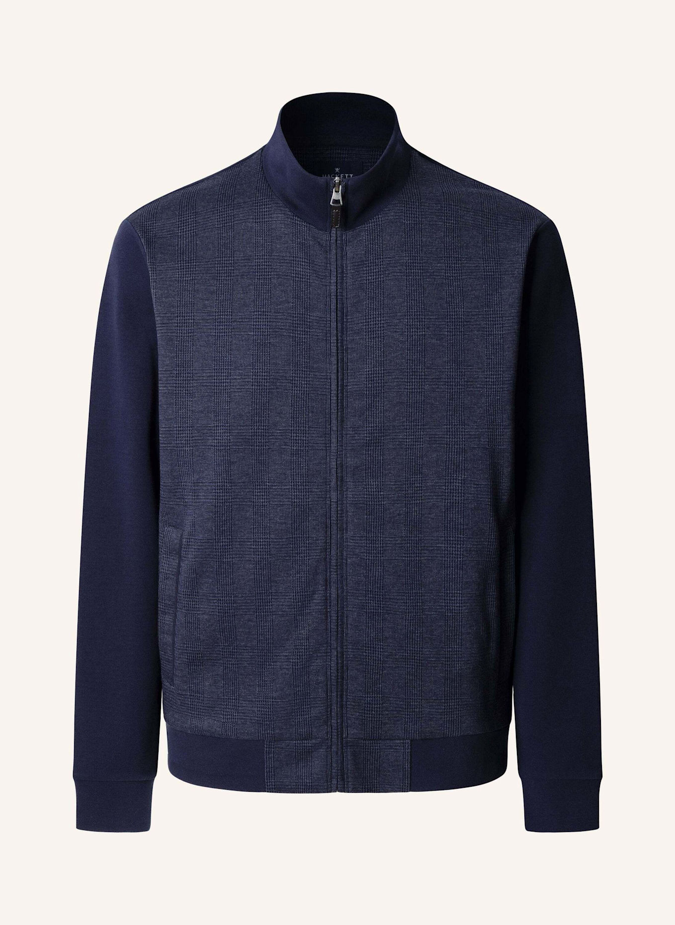 HACKETT LONDON Sweatshirt POW HYBRID FZ: BLAU
