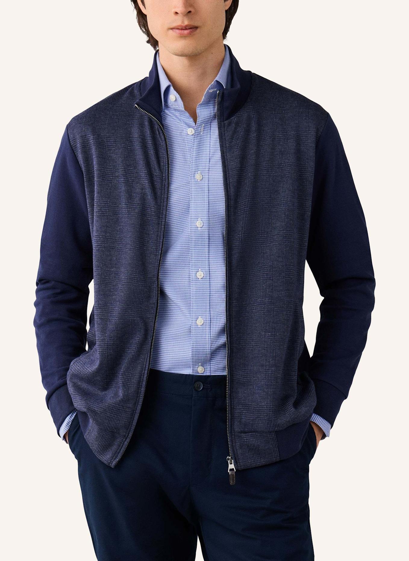 HACKETT LONDON Sweatshirt POW HYBRID FZ: BLAU