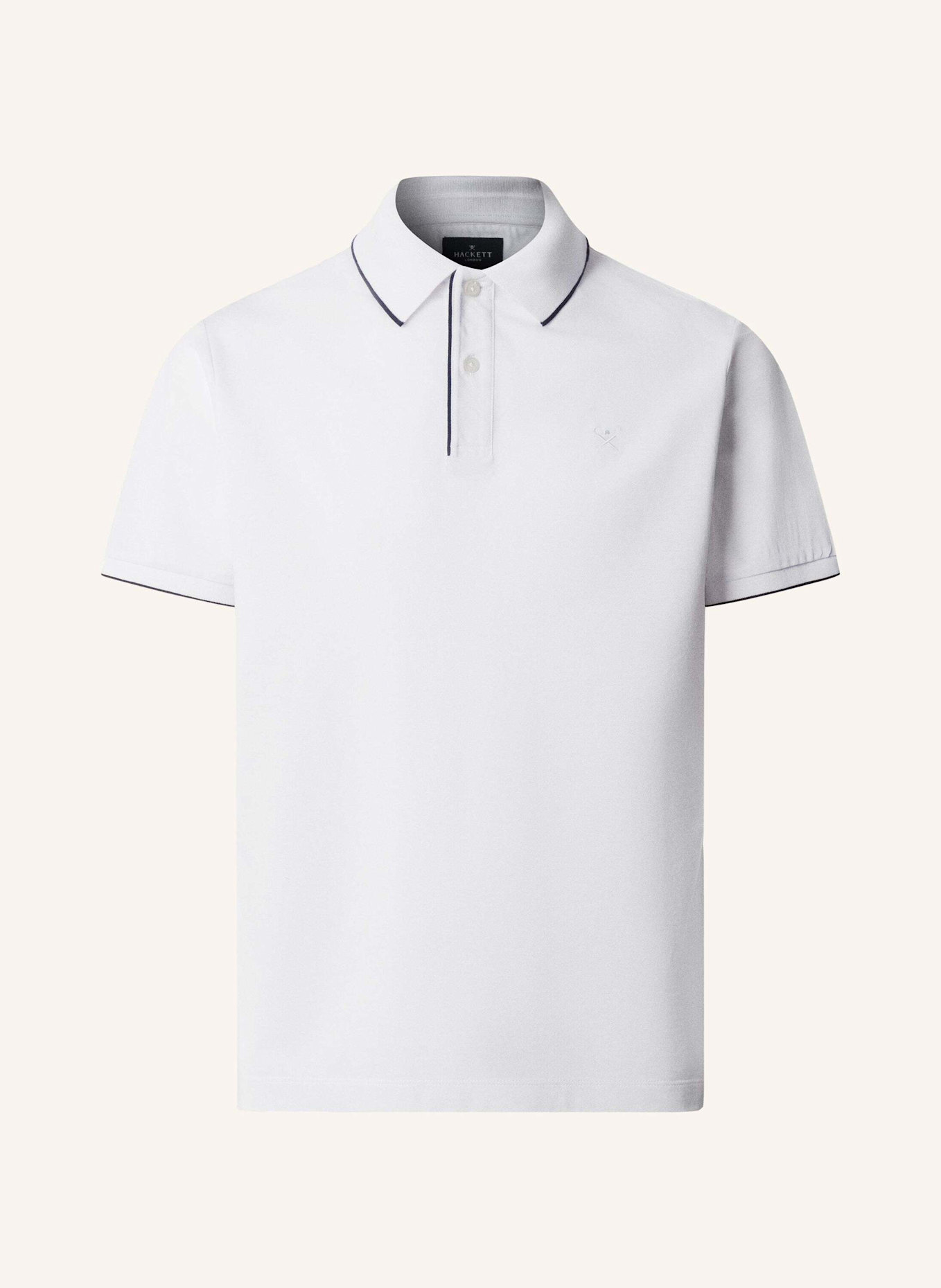 HACKETT LONDON Poloshirt MERC PIQUE TIP POLO: WEISS