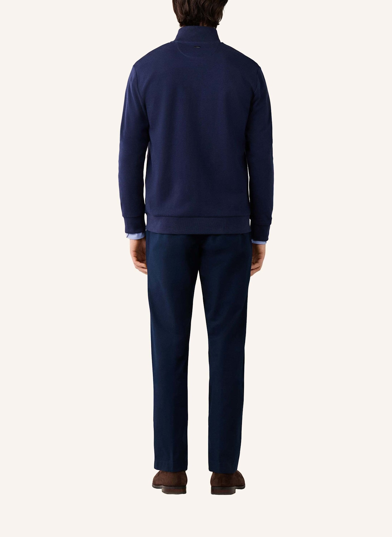 HACKETT LONDON Sweatshirt POW HYBRID FZ: BLAU
