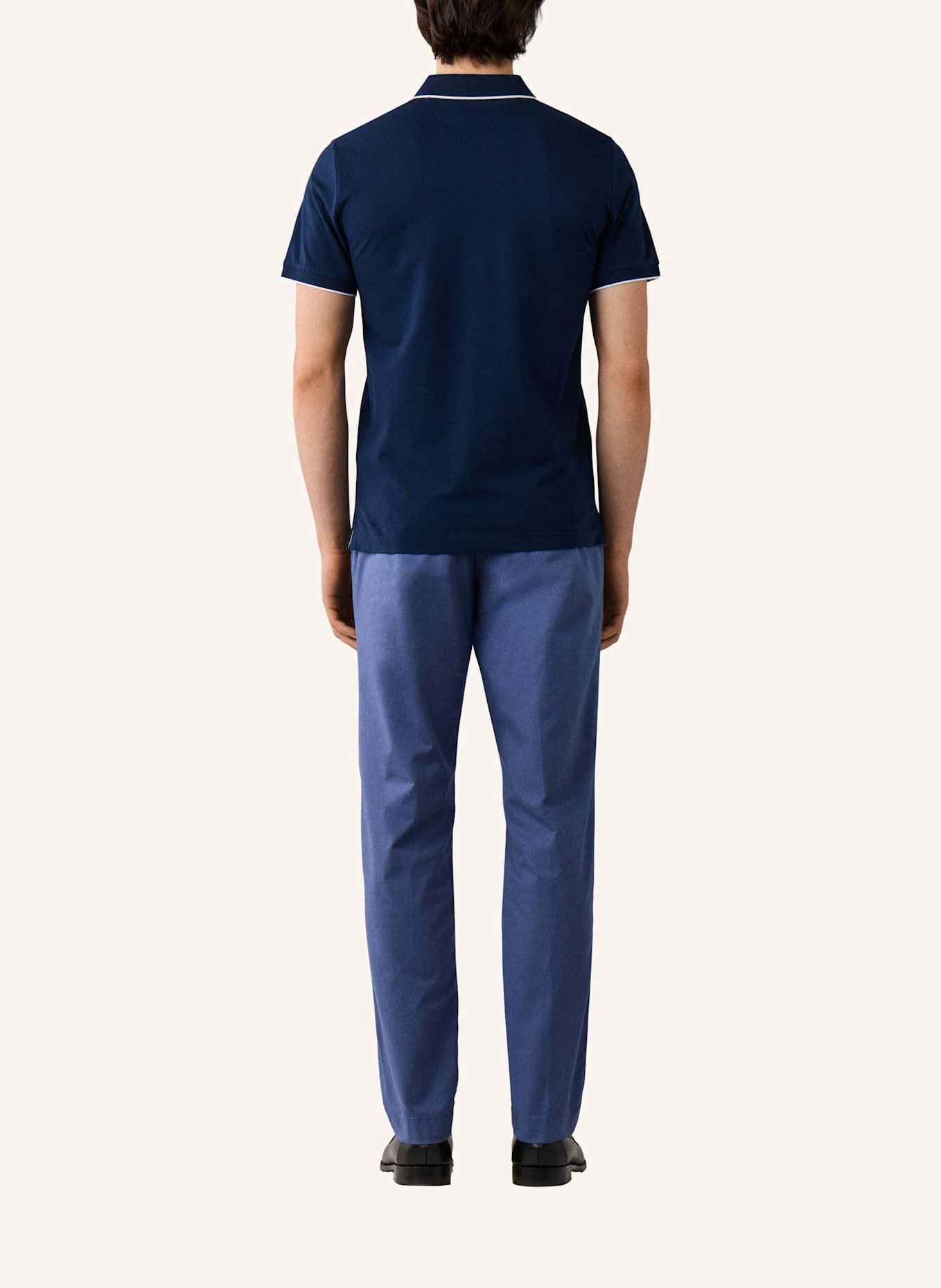 HACKETT LONDON Poloshirt MERC PIQUE TIP POLO: BLAU