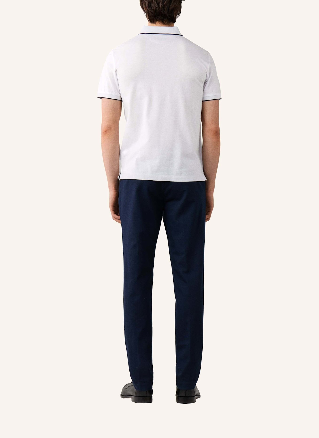 HACKETT LONDON Poloshirt MERC PIQUE TIP POLO: WEISS