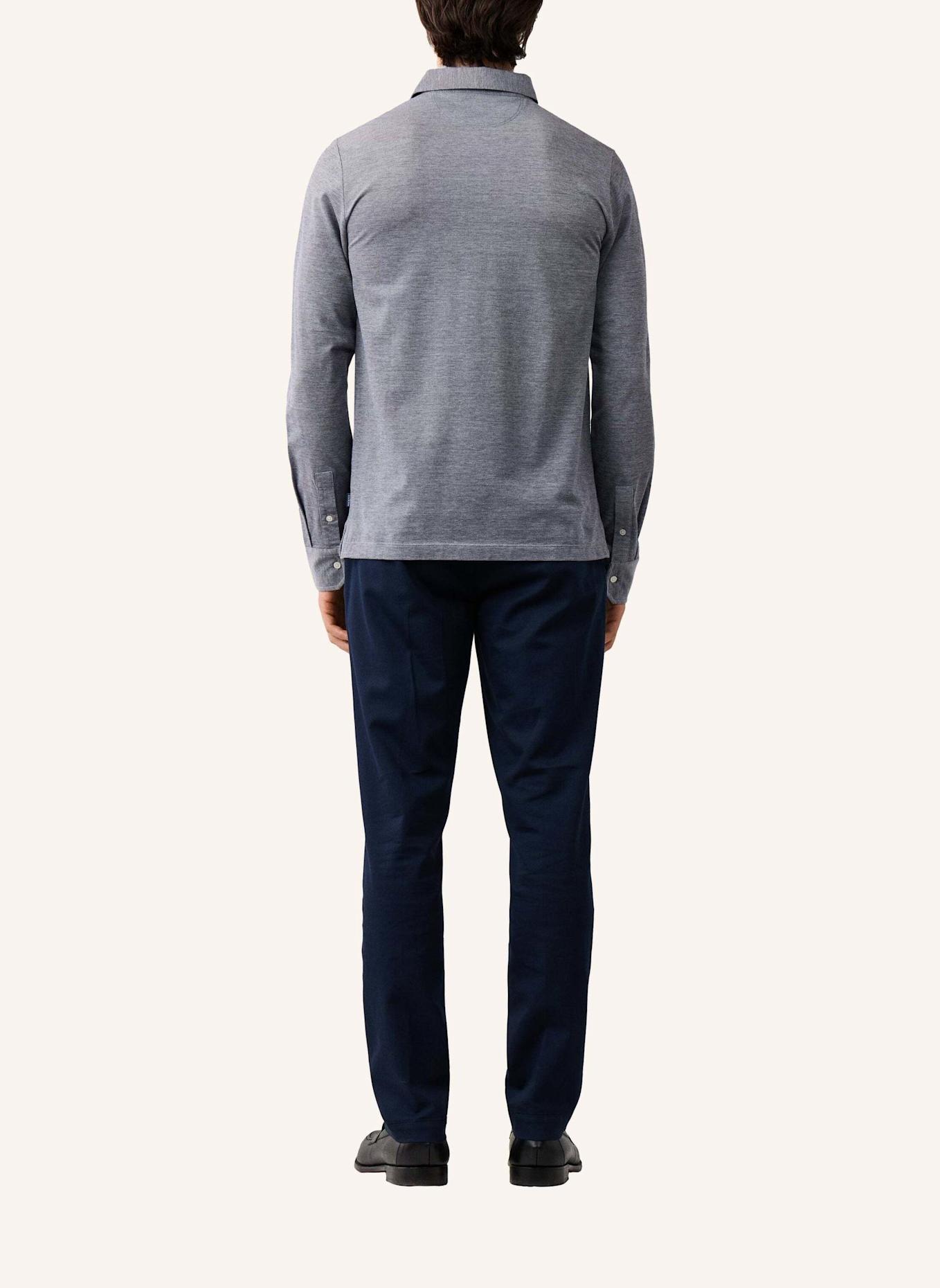 HACKETT LONDON Poloshirt OXFORD PIQUE POLO LS: BLAU