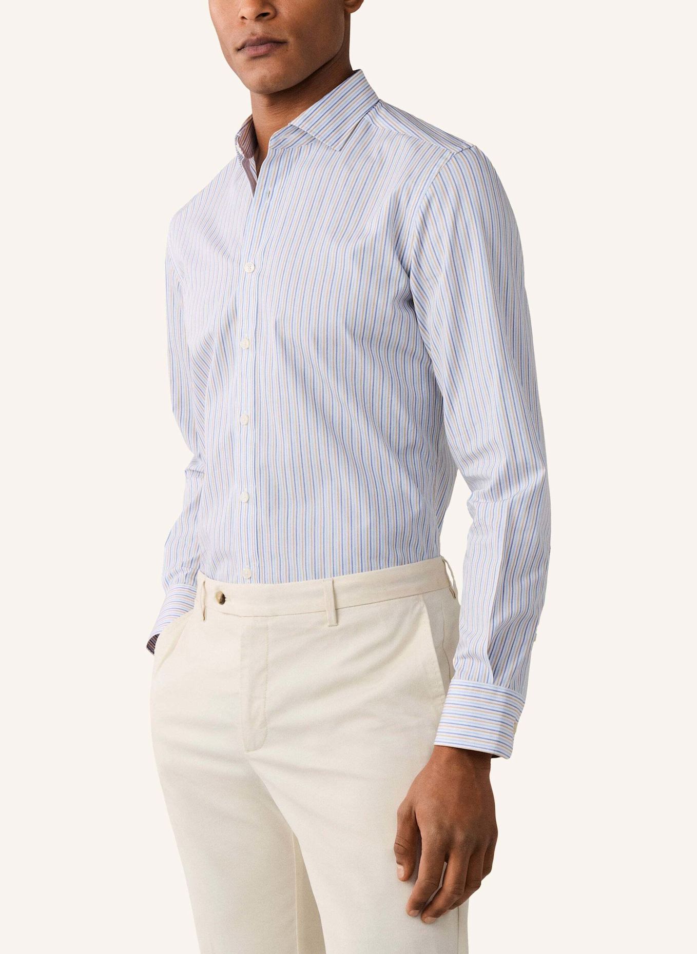 HACKETT LONDON Freizeithemd TRIO COLOR STRIPE: BLAU