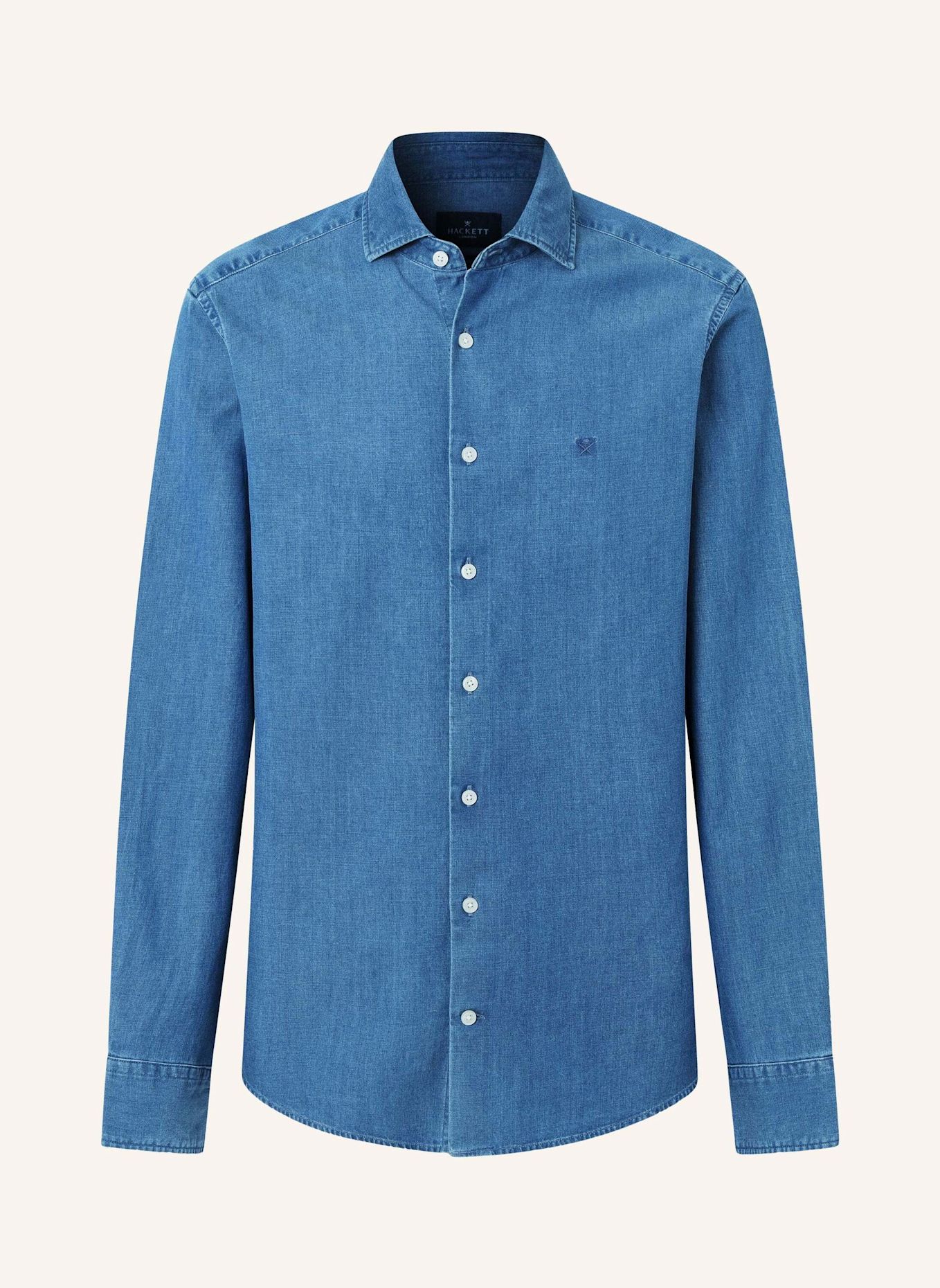 HACKETT LONDON Freizeithemd LIGHT DENIM SHIRT: DUNKELBLAU