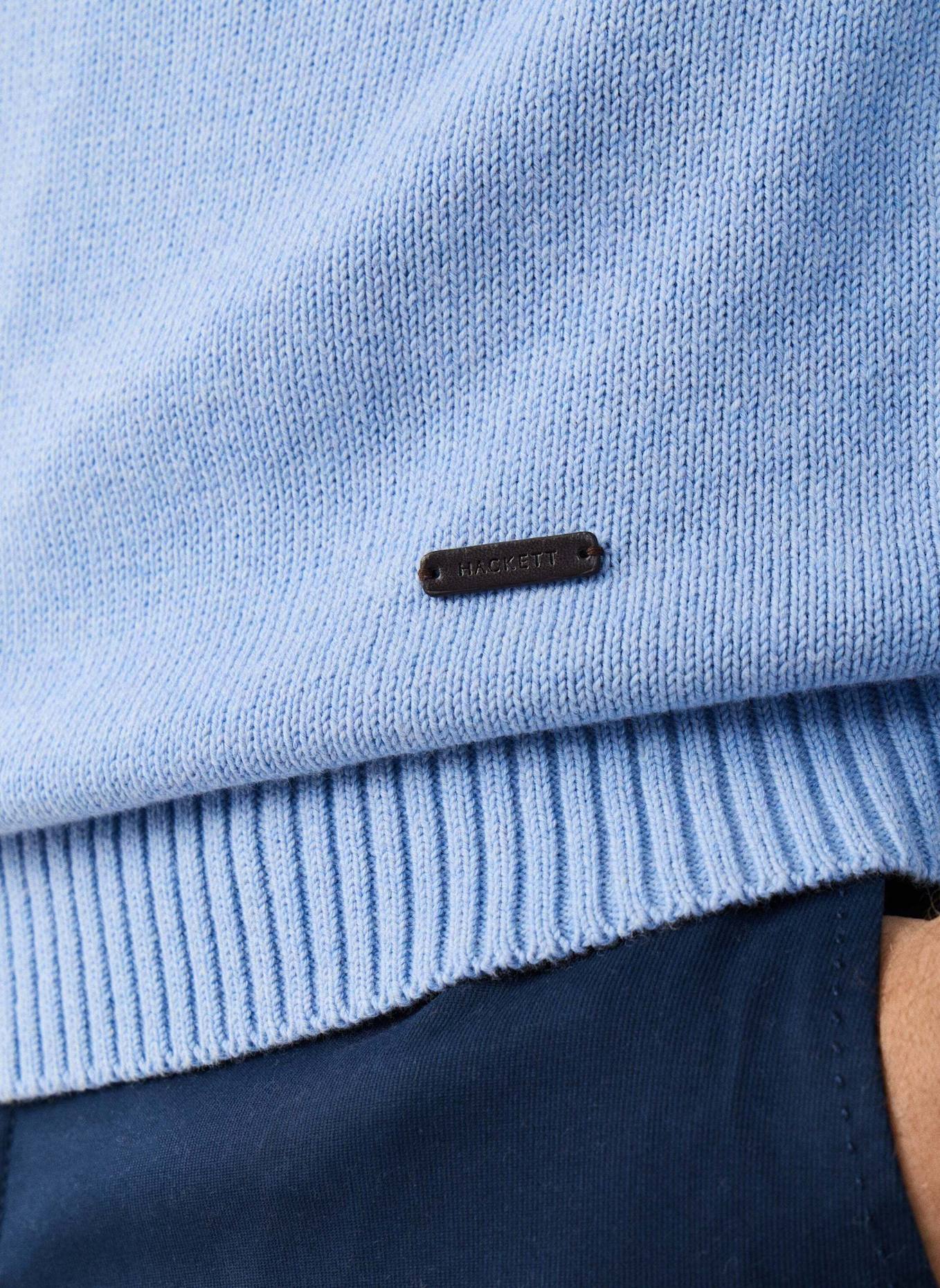 HACKETT LONDON Pullover SADDLE CREW: BLAU