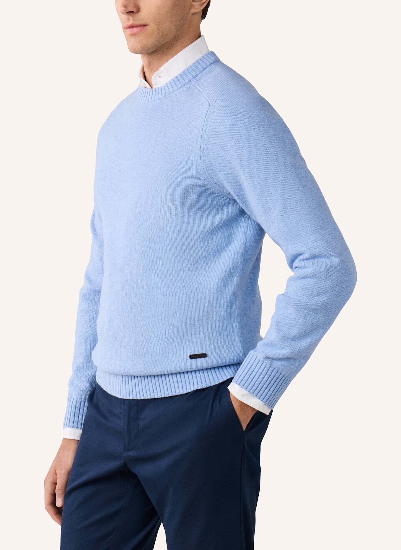 HACKETT LONDON Pullover SADDLE CREW: BLAU