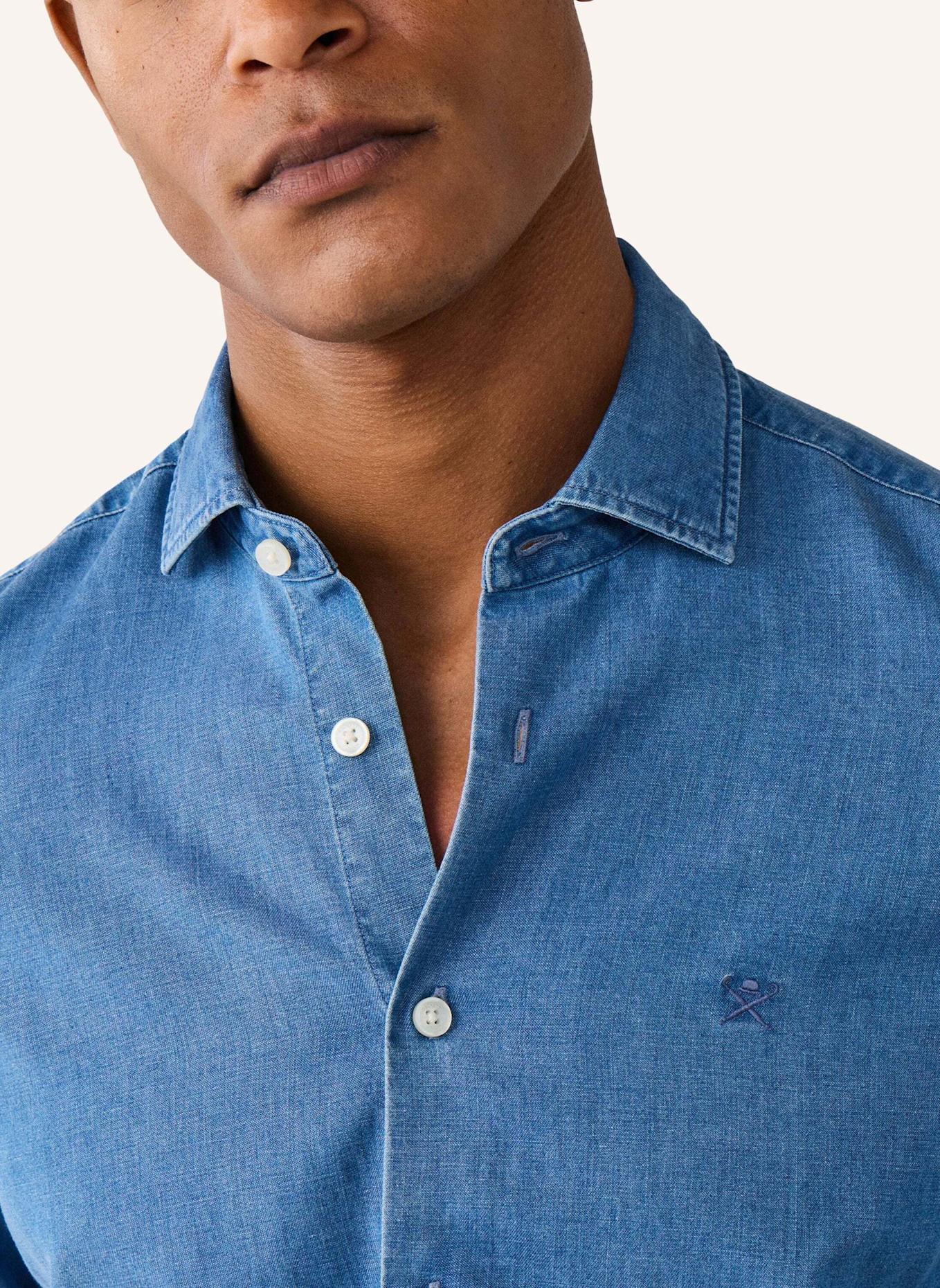 HACKETT LONDON Freizeithemd LIGHT DENIM SHIRT: DUNKELBLAU