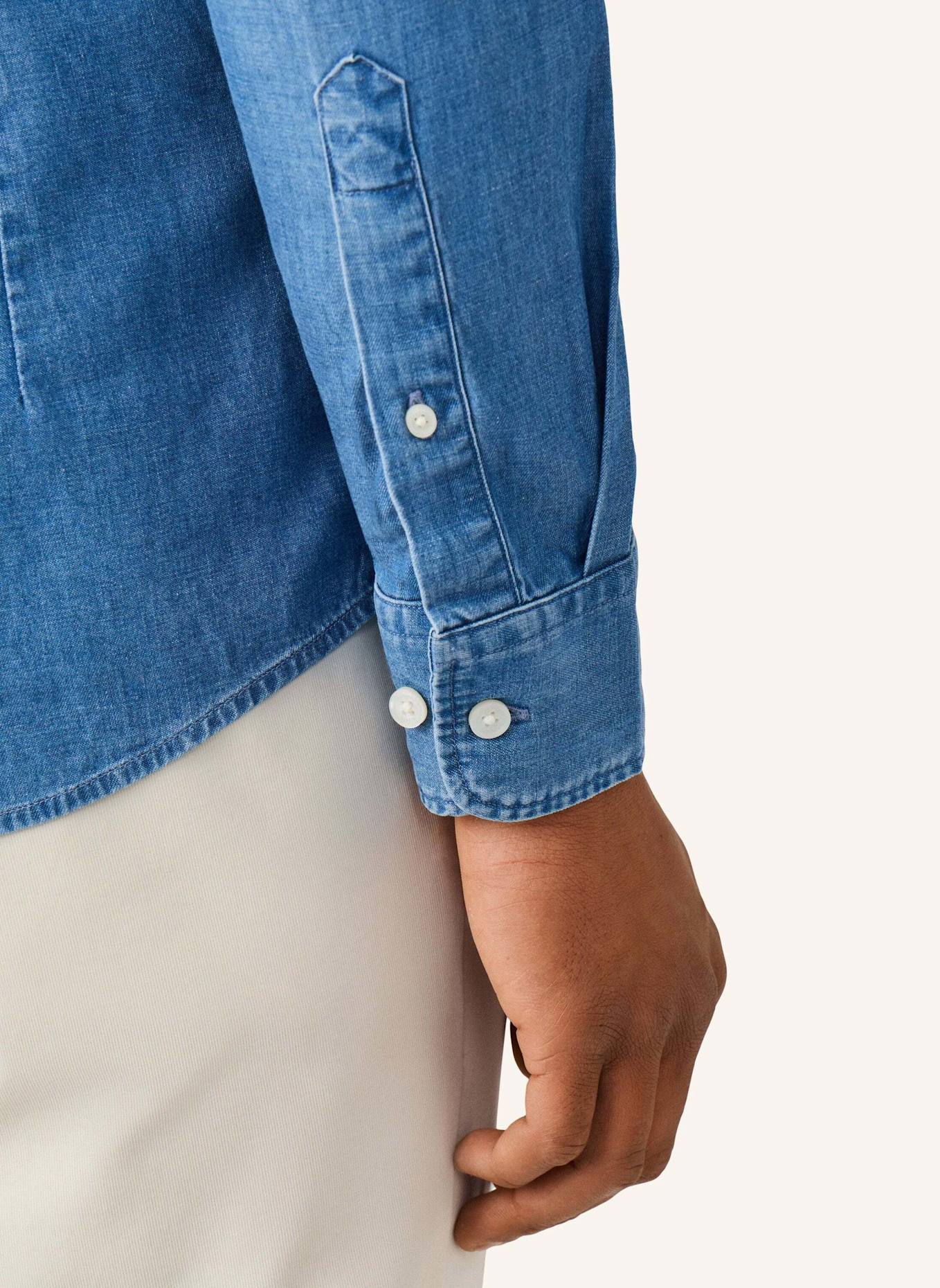 HACKETT LONDON Freizeithemd LIGHT DENIM SHIRT: DUNKELBLAU