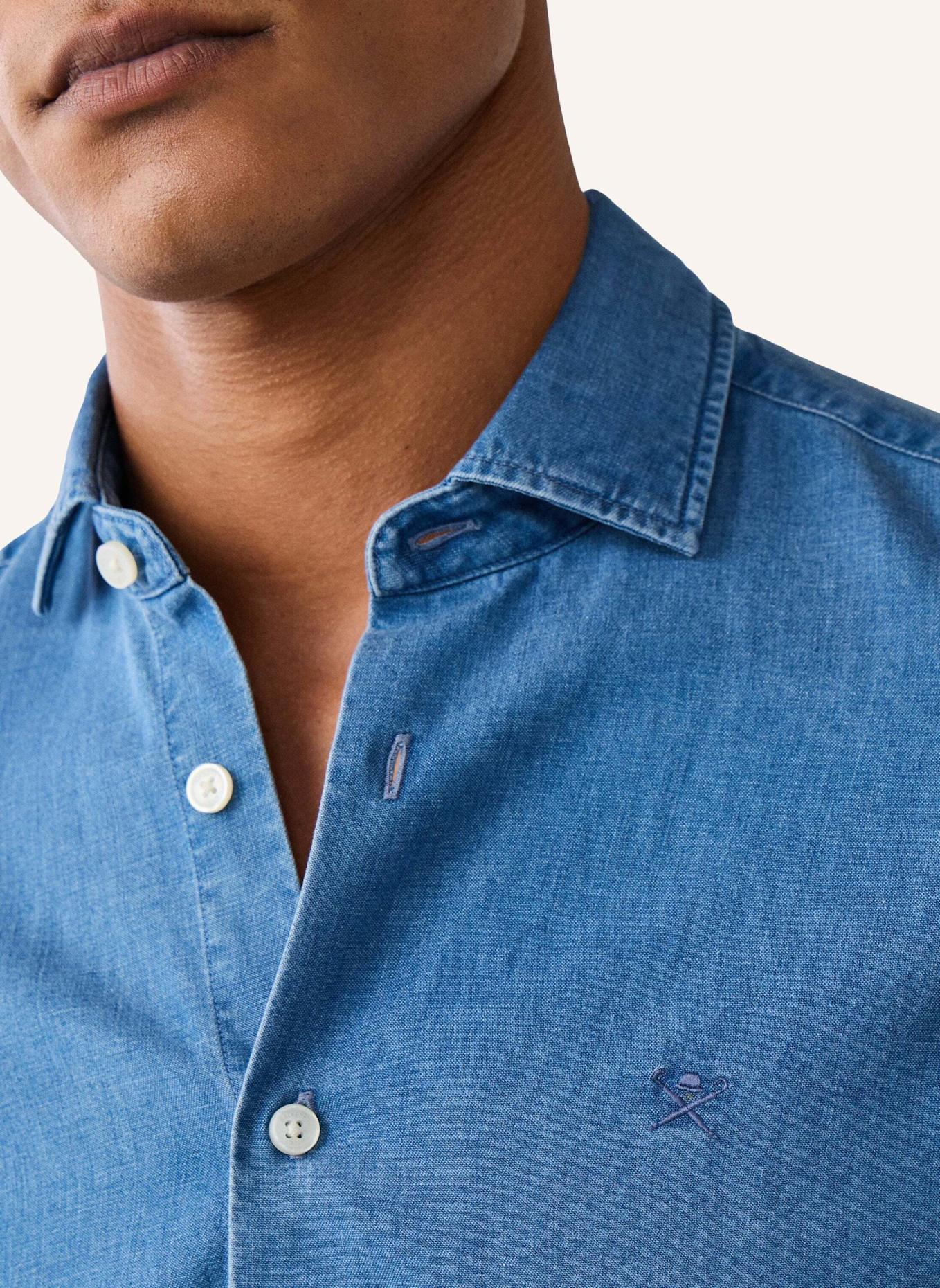 HACKETT LONDON Freizeithemd LIGHT DENIM SHIRT: DUNKELBLAU