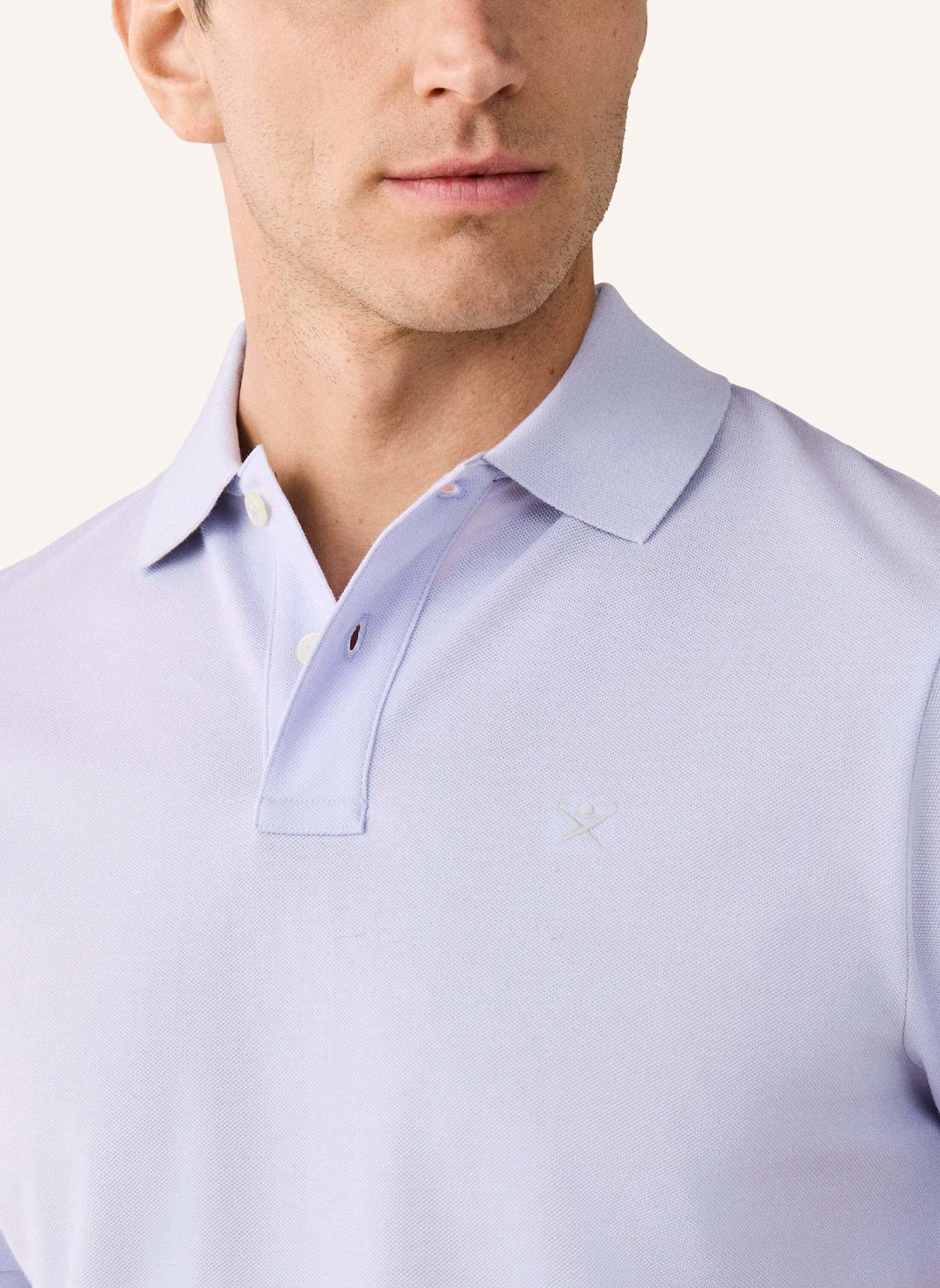 HACKETT LONDON Poloshirt SLIM FIT LOGO: LILA