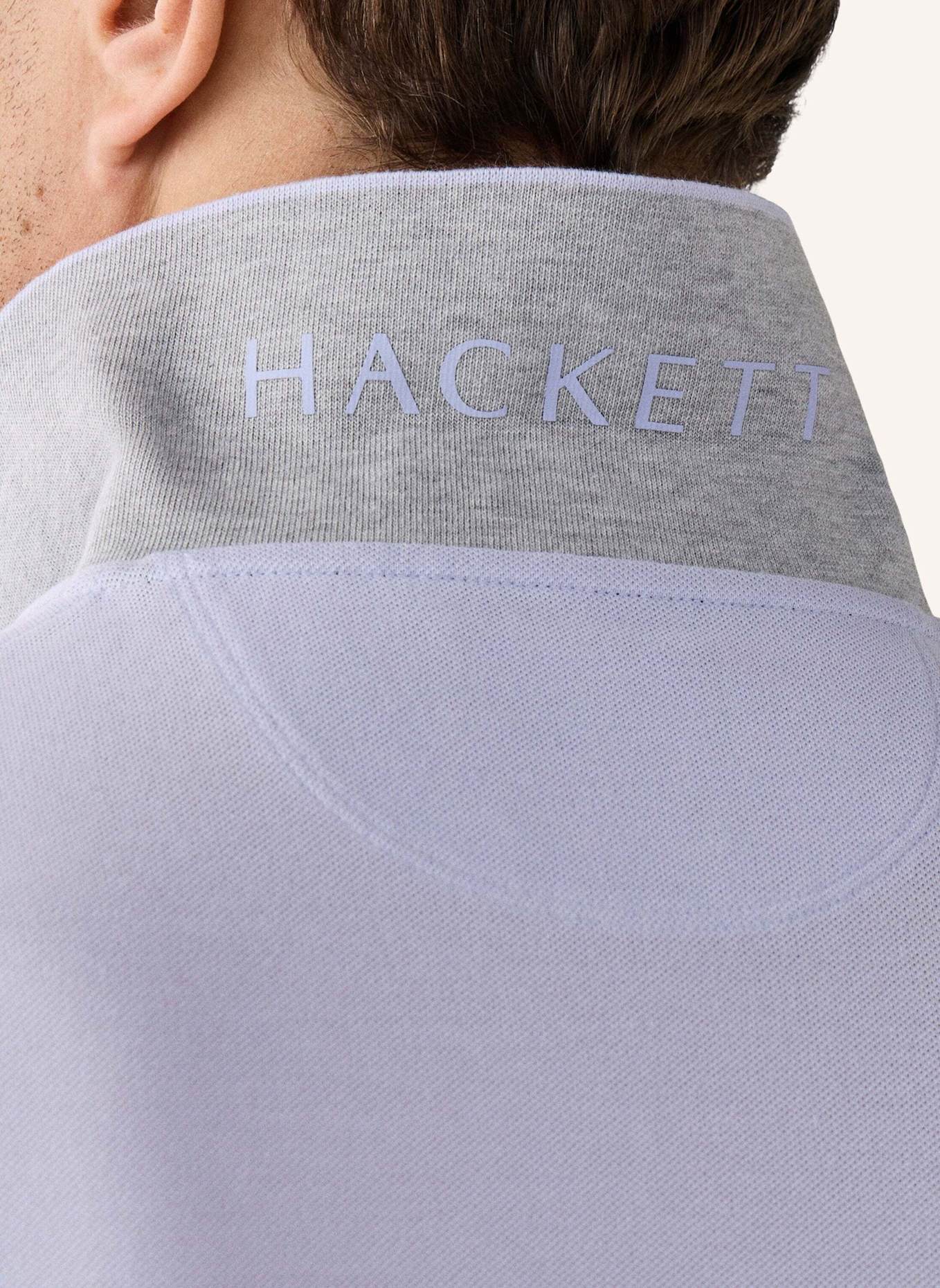 HACKETT LONDON Poloshirt SLIM FIT LOGO: LILA