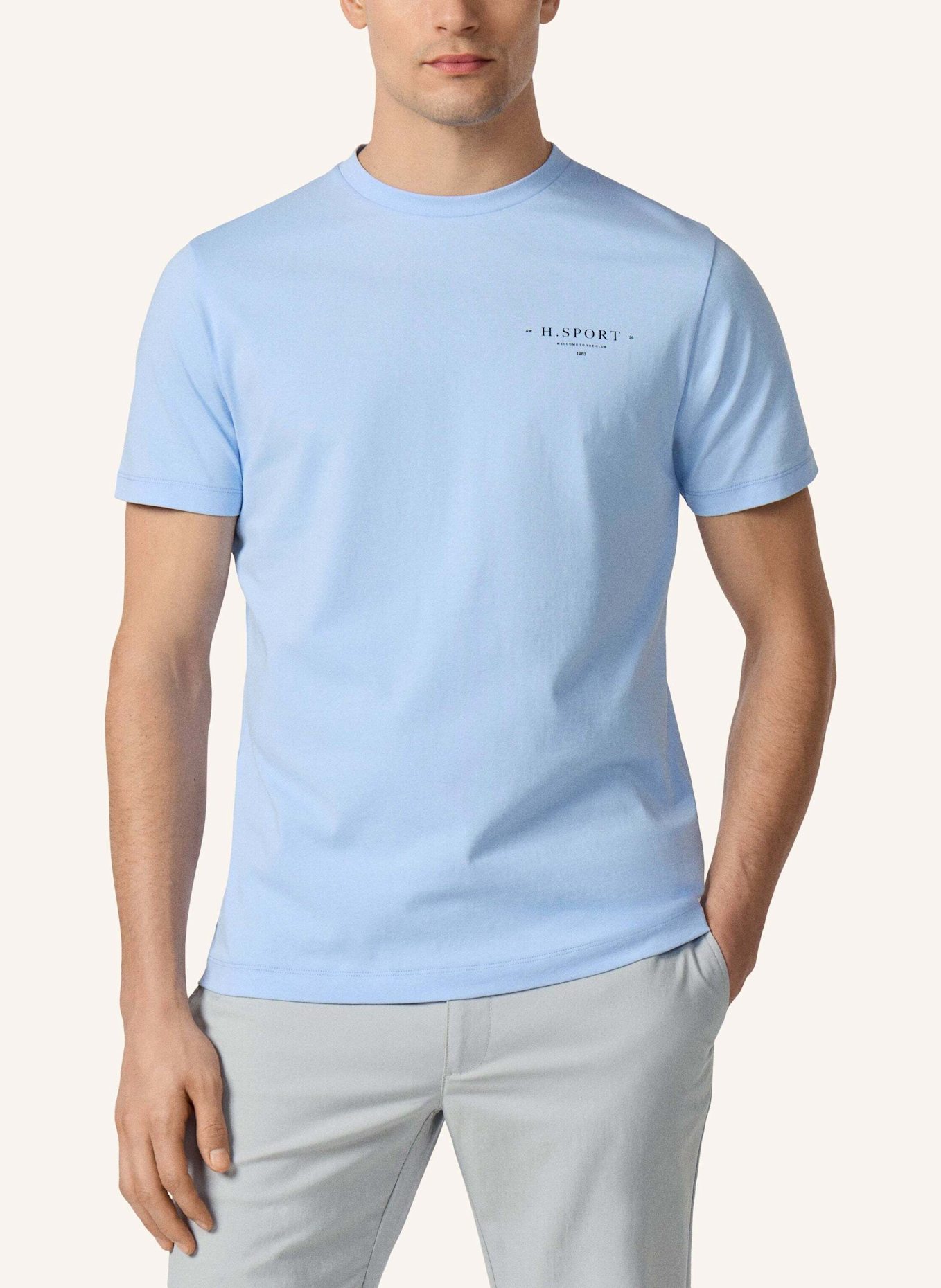 HACKETT LONDON T-Shirt HS CLUB HOUSE TEE: BLAU