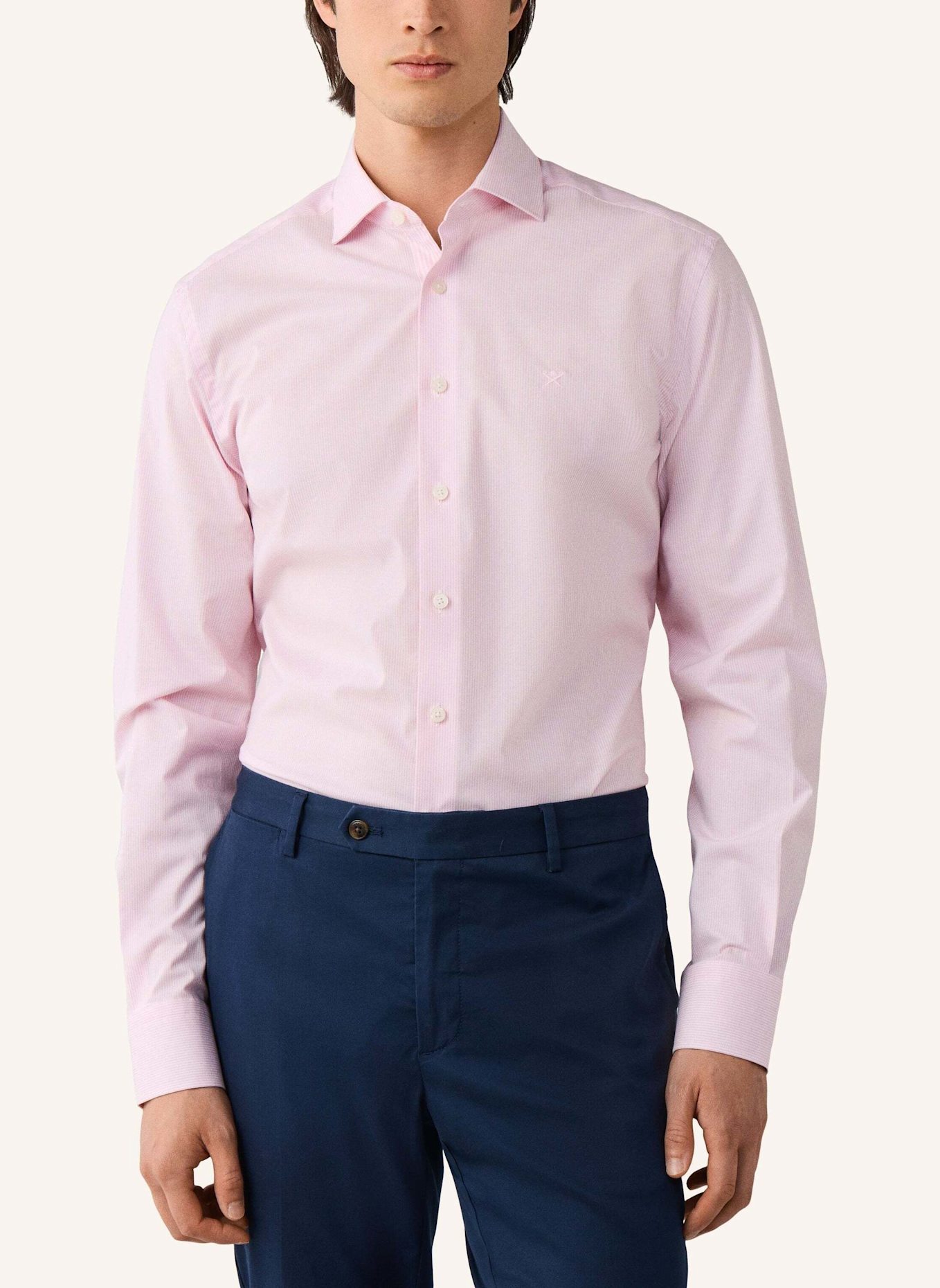 HACKETT LONDON Freizeithemd BI STRETCH BENGAL: ROSA